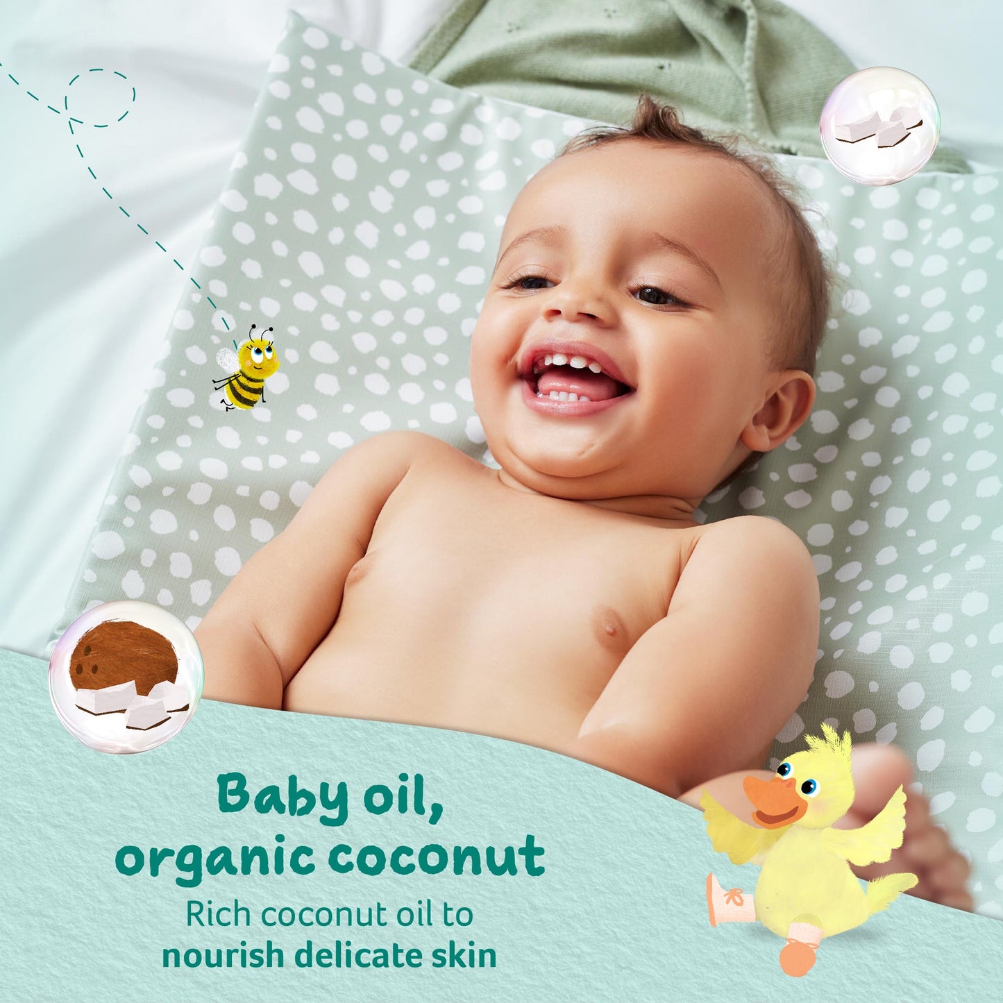 Childs Farm baby oil organic coconut