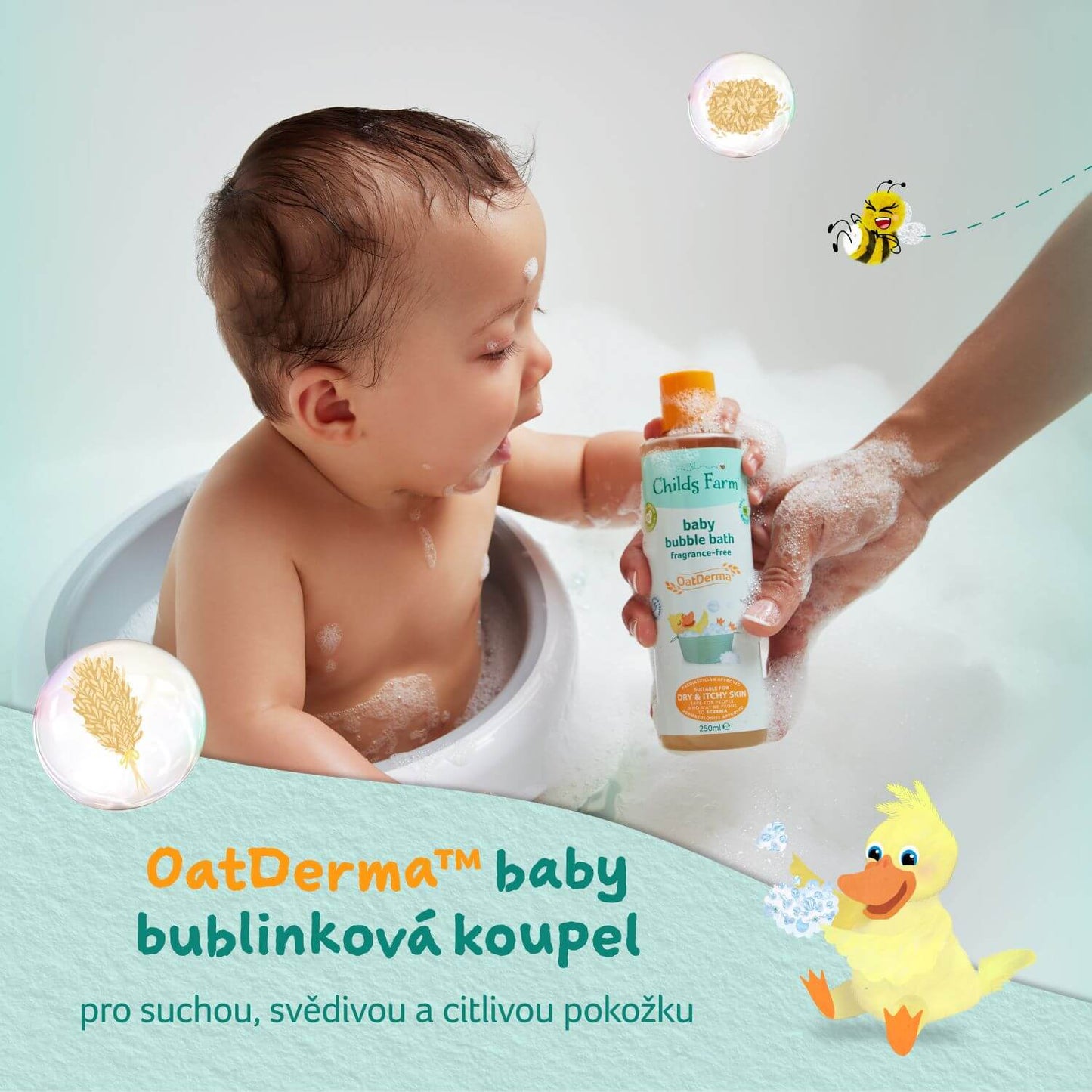 Childs Farm OatDerma™ Baby-Schaumbad Parfümfrei