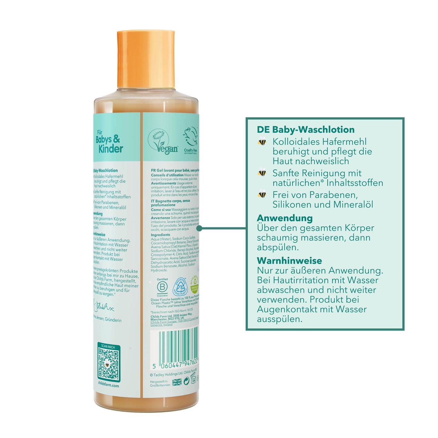 Childs Farm OatDerma™ baby wash fragrance-free