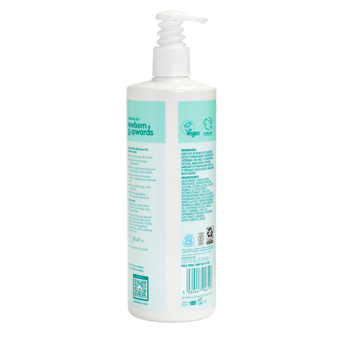 Childs Farm baby lotion mildly fragranced