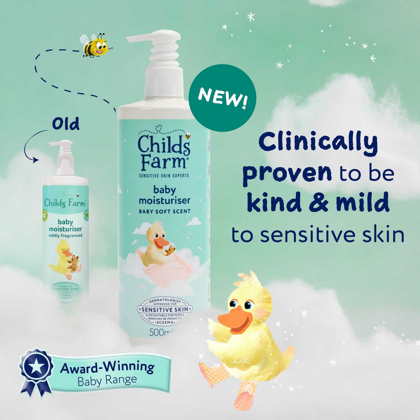 Childs Farm Baby Moisturiser baby soft scent 500ml