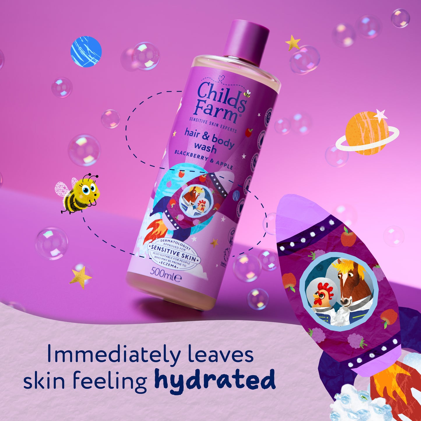 Childs Farm Hair & Body Wash Blackberry & Apple 500ml