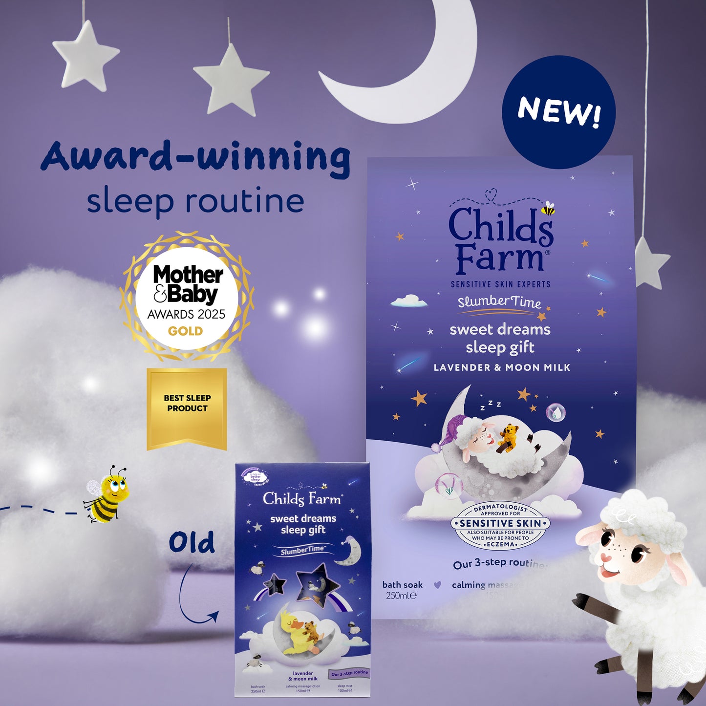 Childs Farm SlumberTime™ sweet dreams sleep gift lavender & moon milk