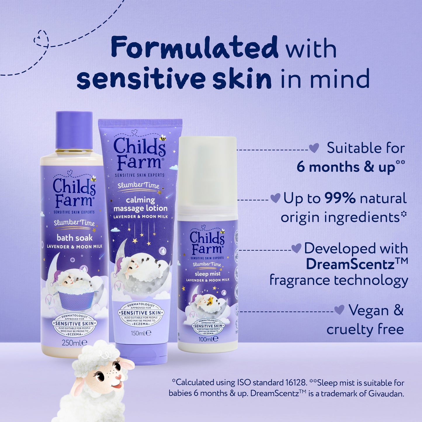 Childs Farm SlumberTime™ sweet dreams sleep gift lavender & moon milk