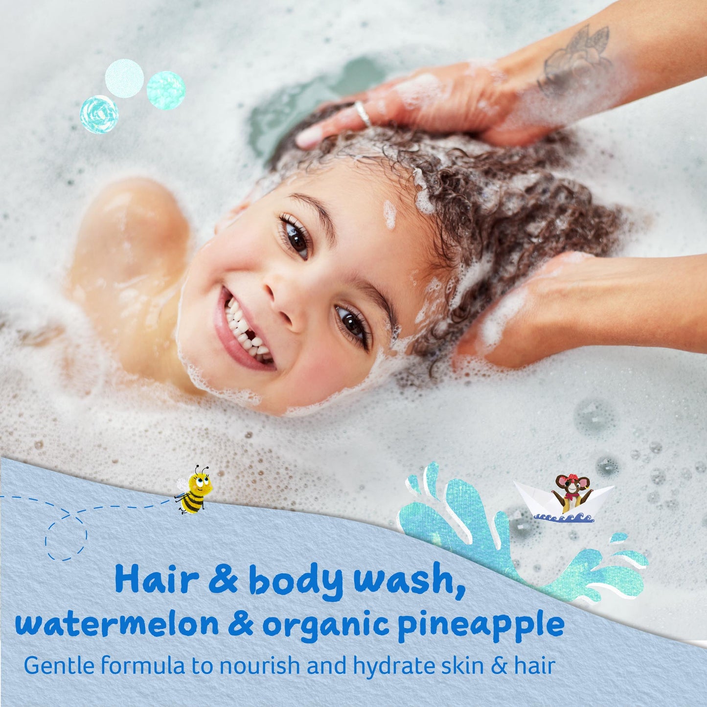 Childs Farm hair & body wash watermelon & organic pineapple