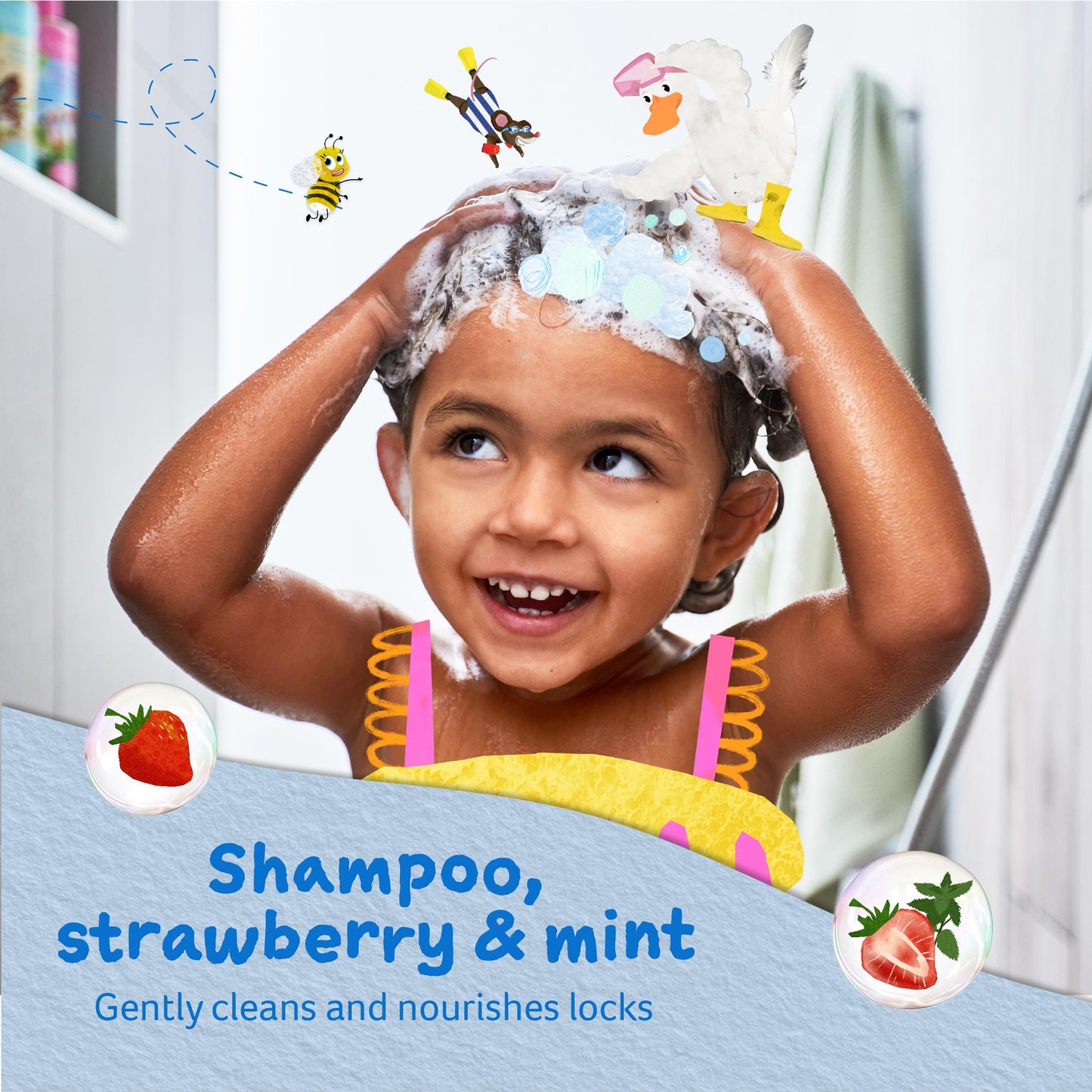 Childs Farm shampoo strawberry & organic mint