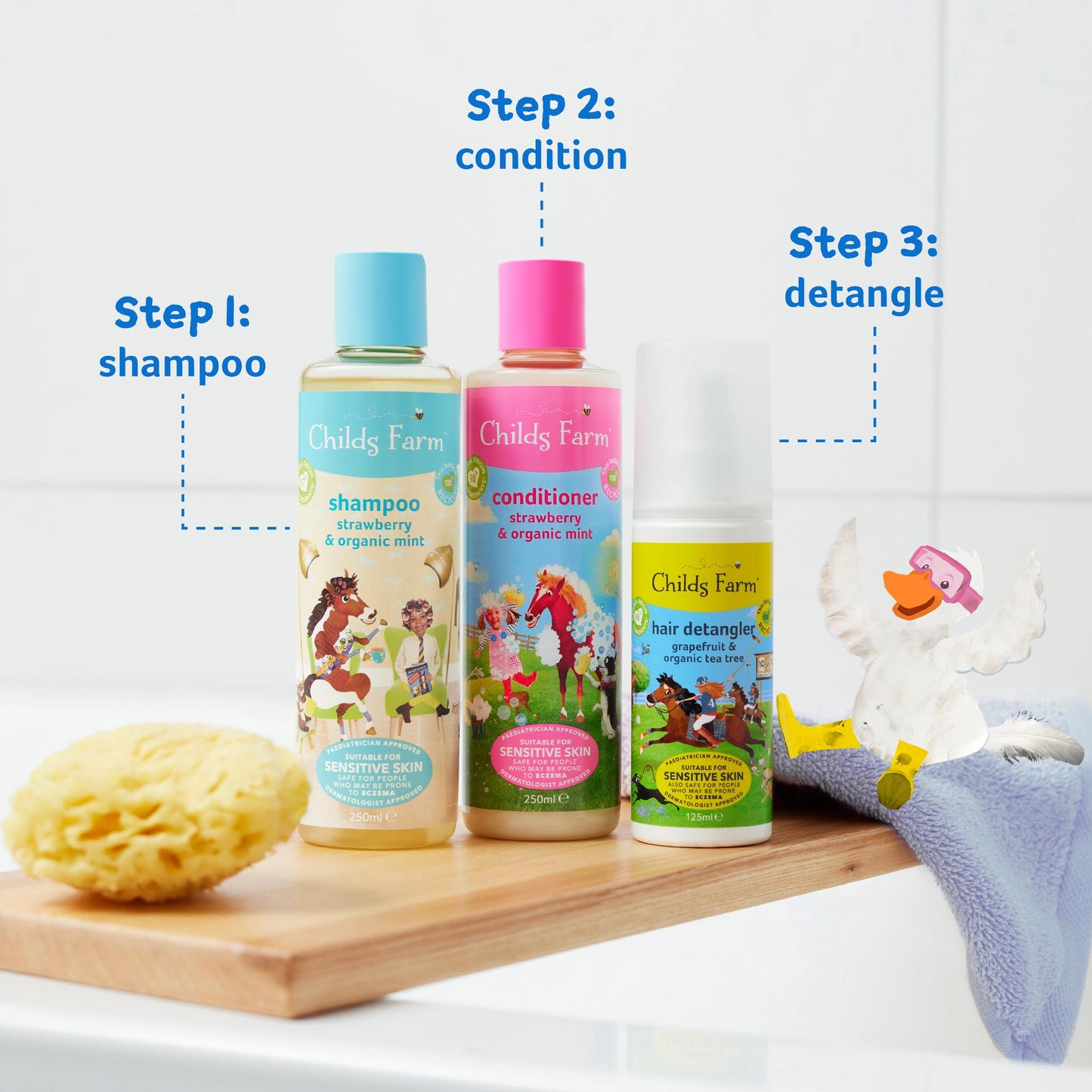 Childs Farm shampoo strawberry & organic mint