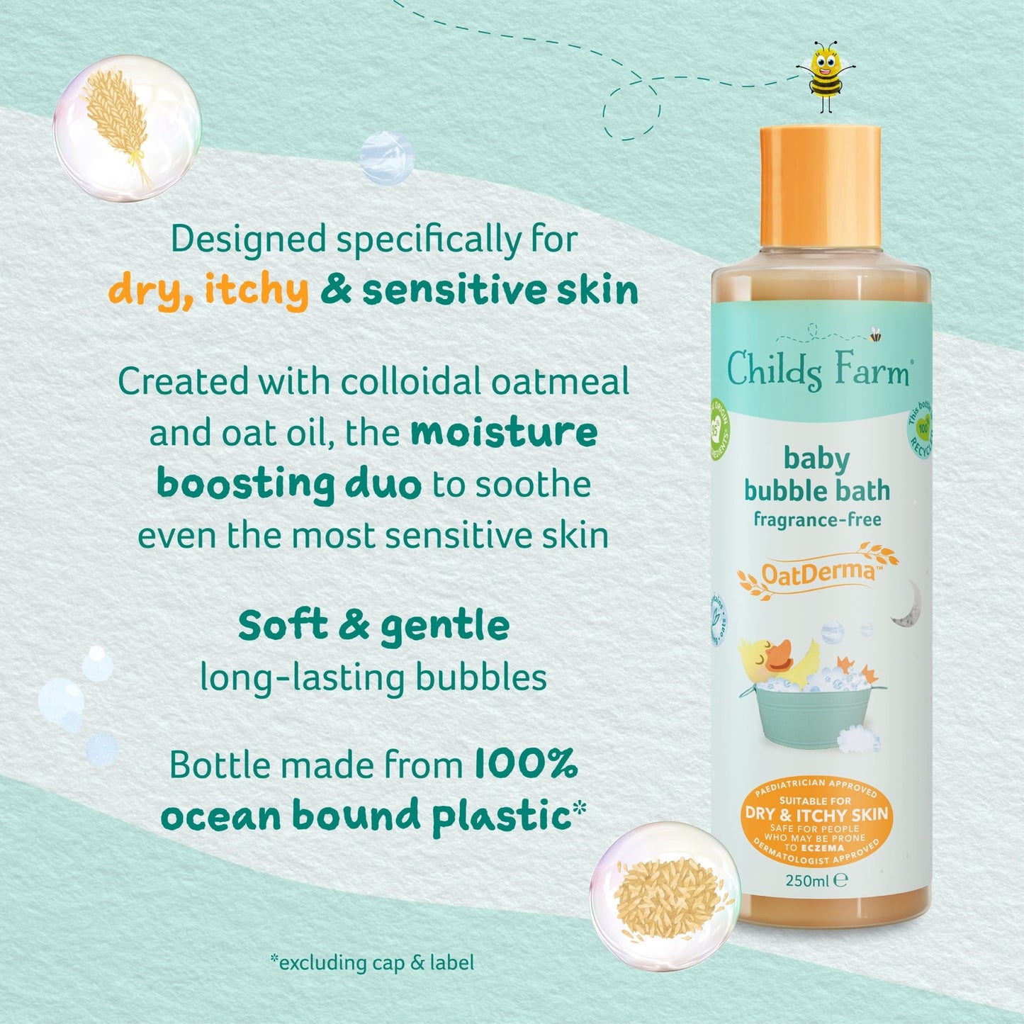 Childs Farm OatDerma™ baby bubble bath fragrance-free