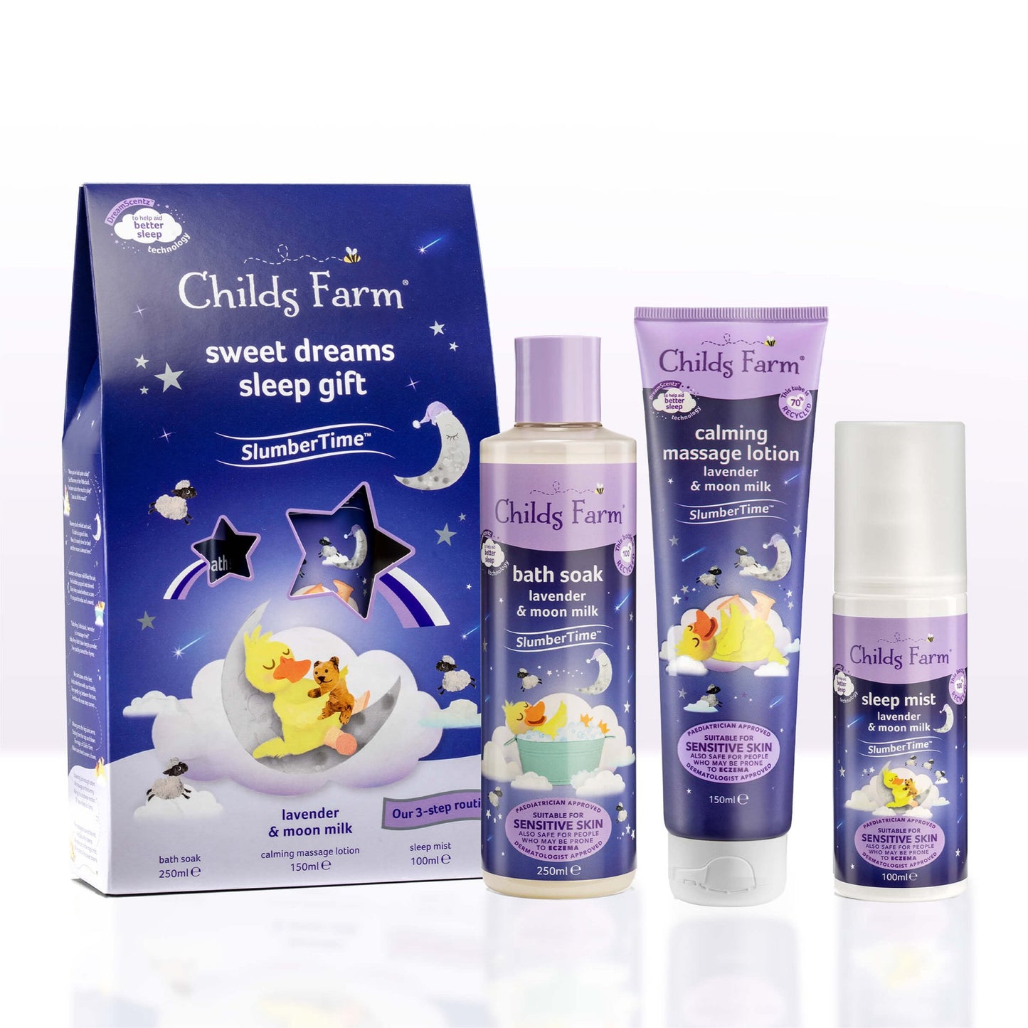 Childs Farm SlumberTime™ sweet dreams sleep gift lavender & moon milk