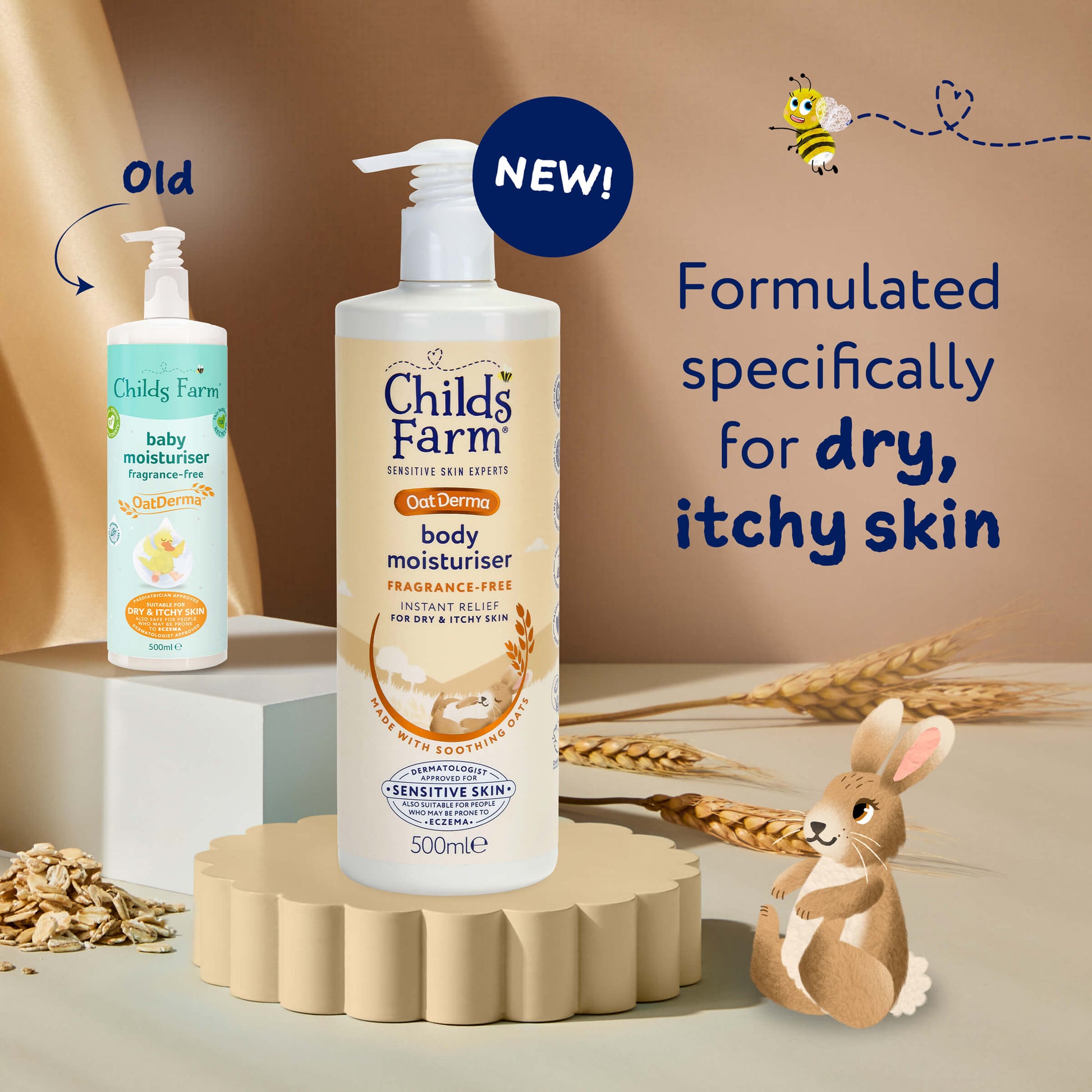 OatDerma Body Moisturiser 500ml – Childs Farm - Main Image