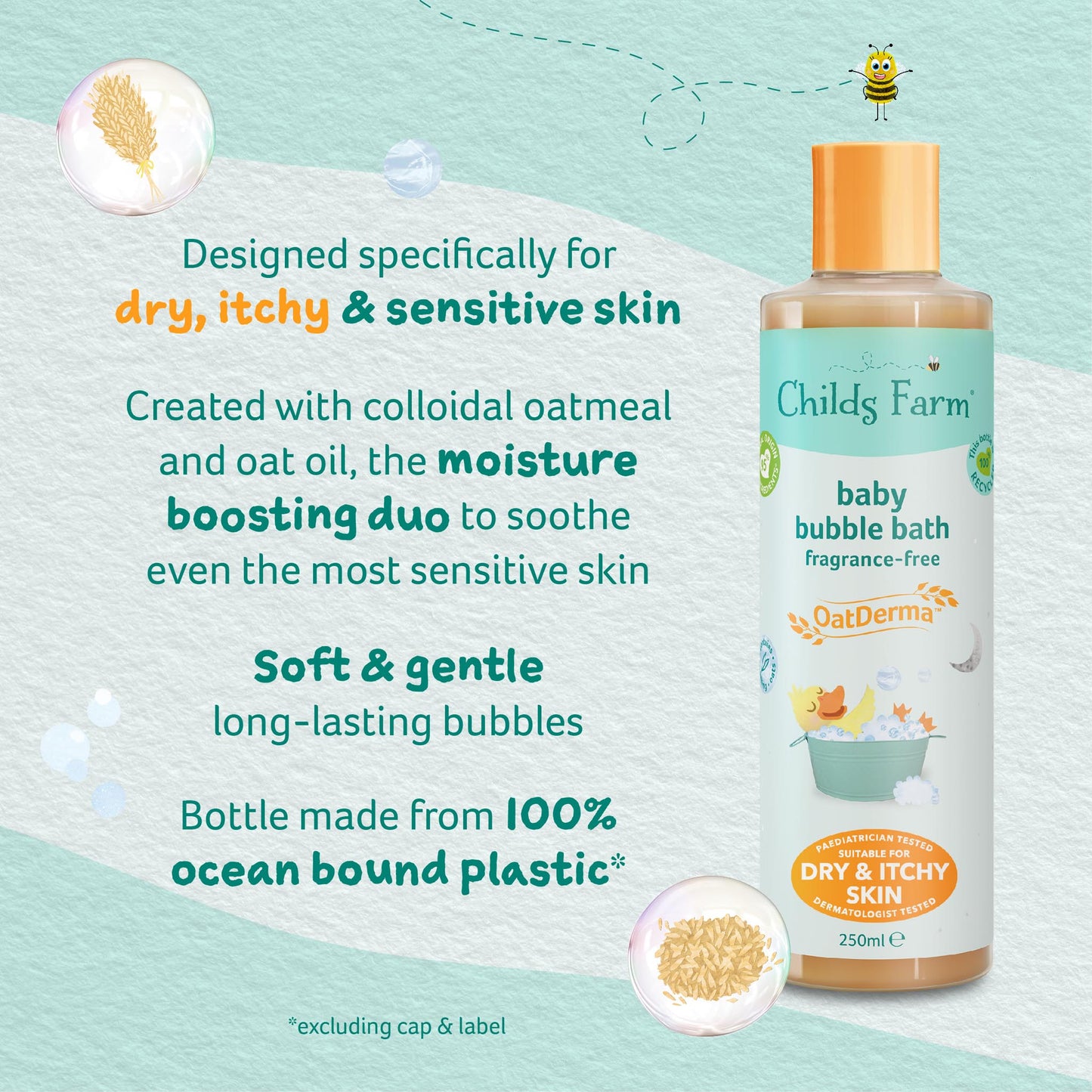 Childs Farm OatDerma™ baby bubble bath fragrance-free