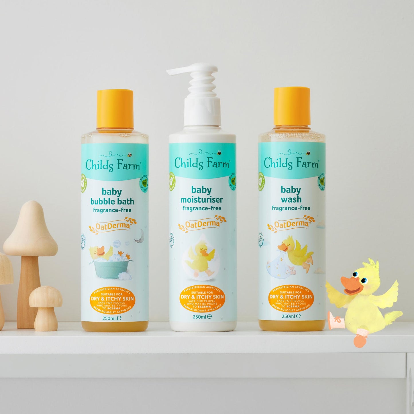 Childs Farm baby OatDerma™ bublinkový kúpeľ bez parfumácie