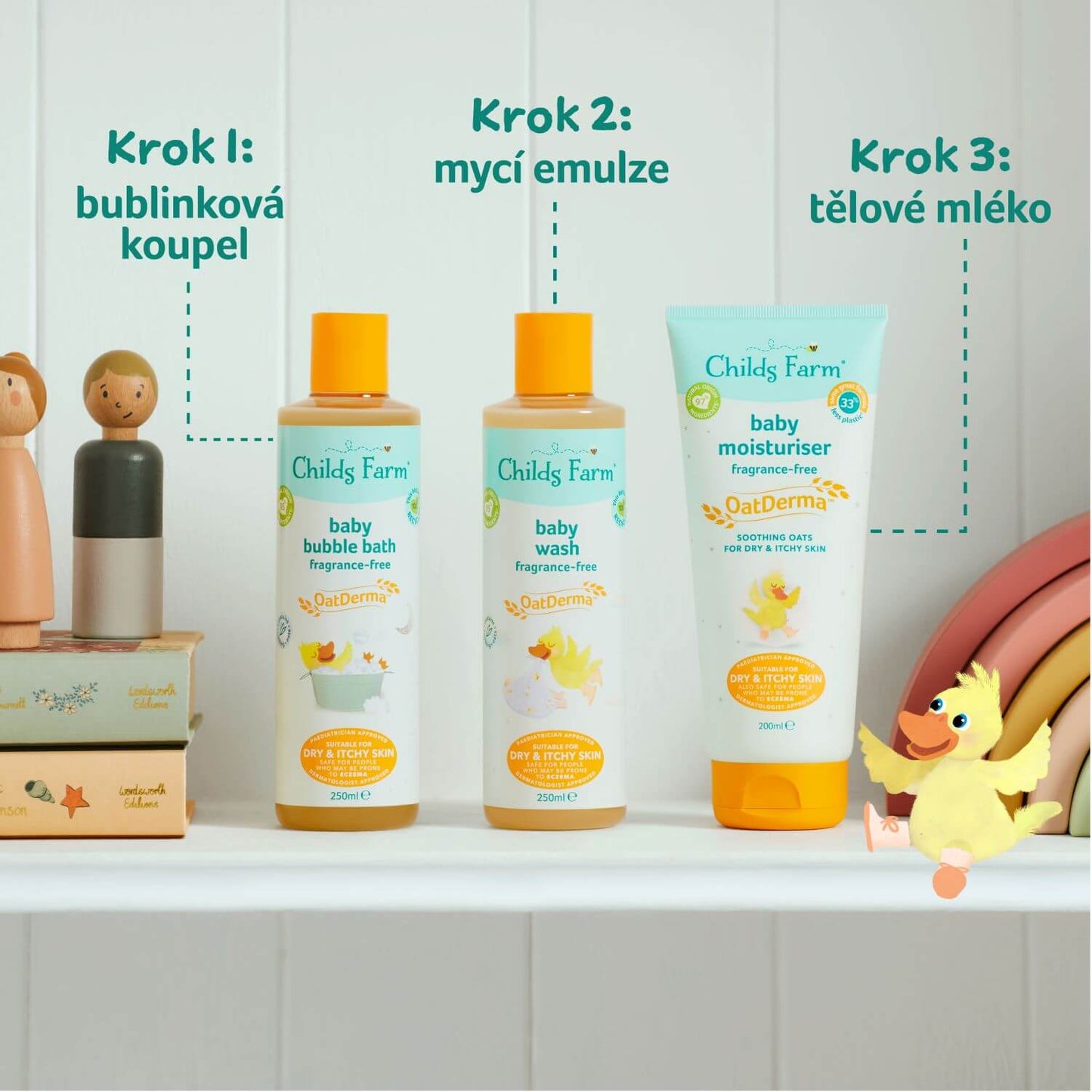 Childs Farm baby OatDerma™ bublinkový kúpeľ bez parfumácie