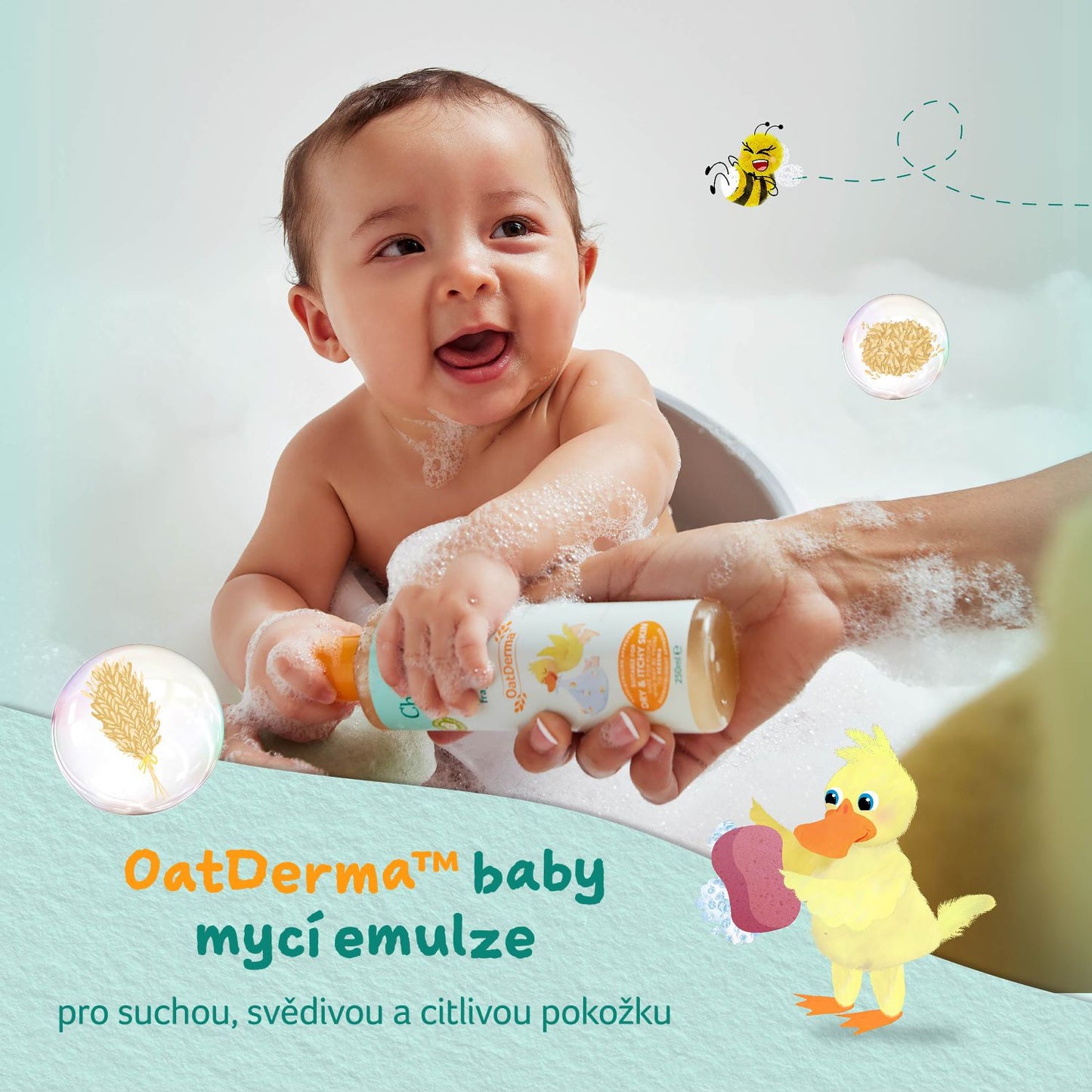Childs Farm baby OatDerma™ umývacia emulzia bez parfumácie