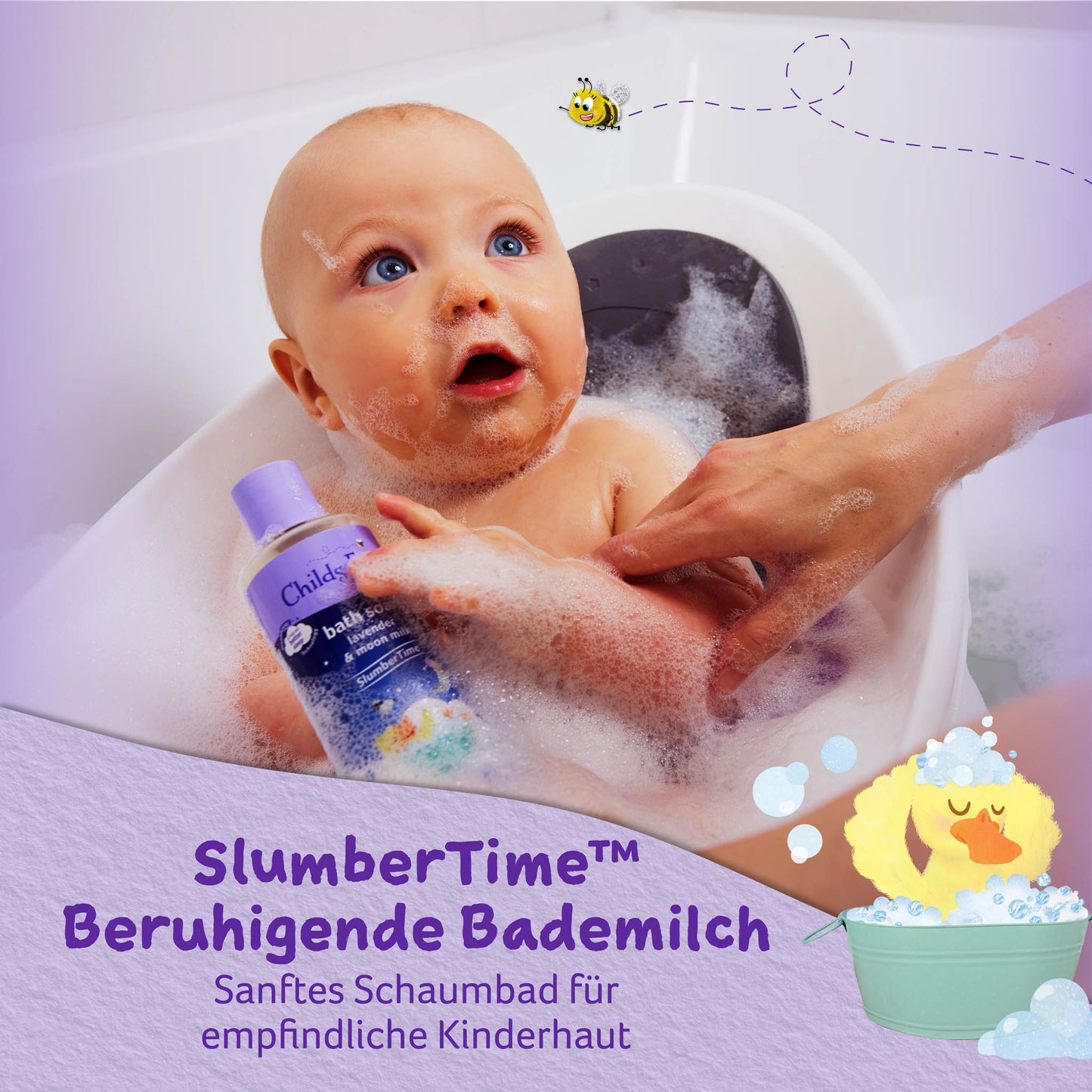 Childs Farm SlumberTime™ bath soak lavender & moon-milk