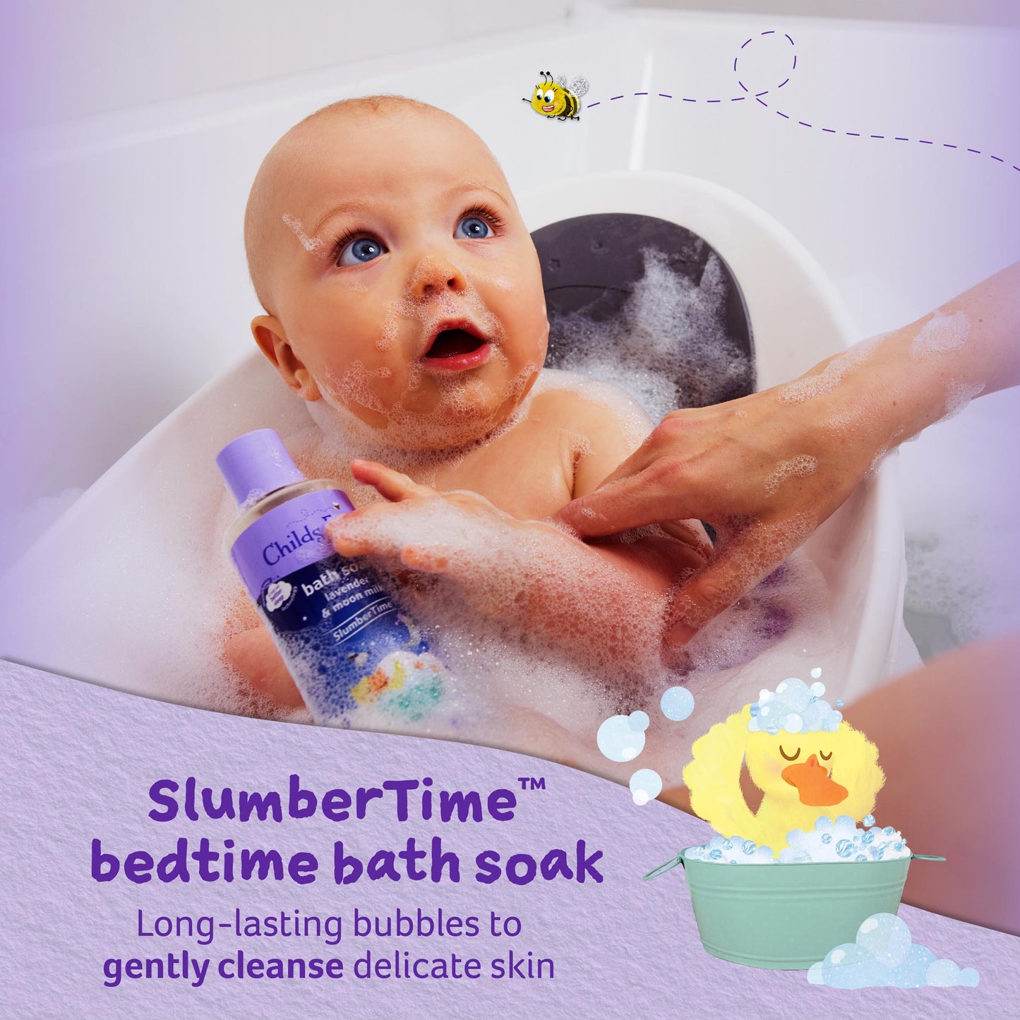 Childs Farm SlumberTime™ bath soak lavender & moon-milk