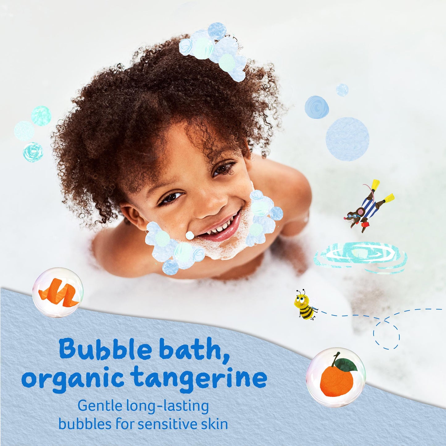 Childs Farm bubble bath organic tangerine