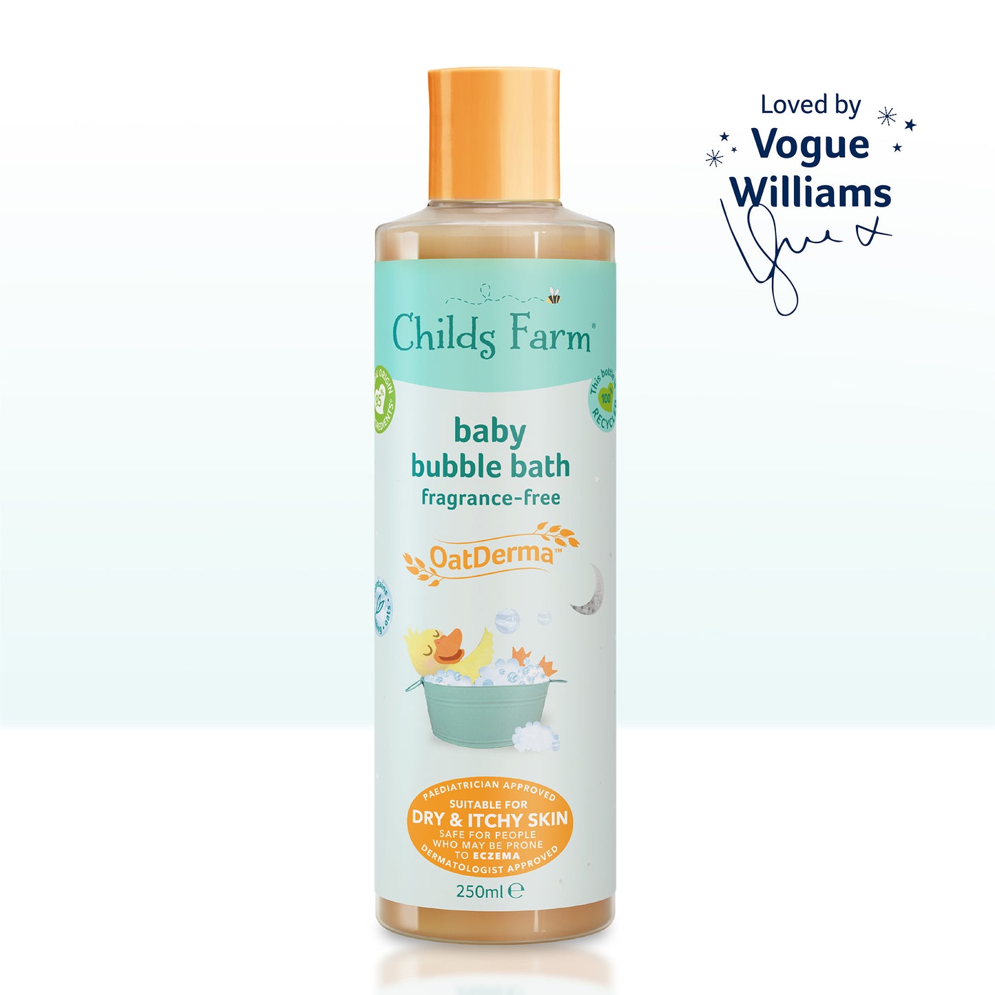 Childs Farm baby OatDerma™ bublinkový kúpeľ bez parfumácie