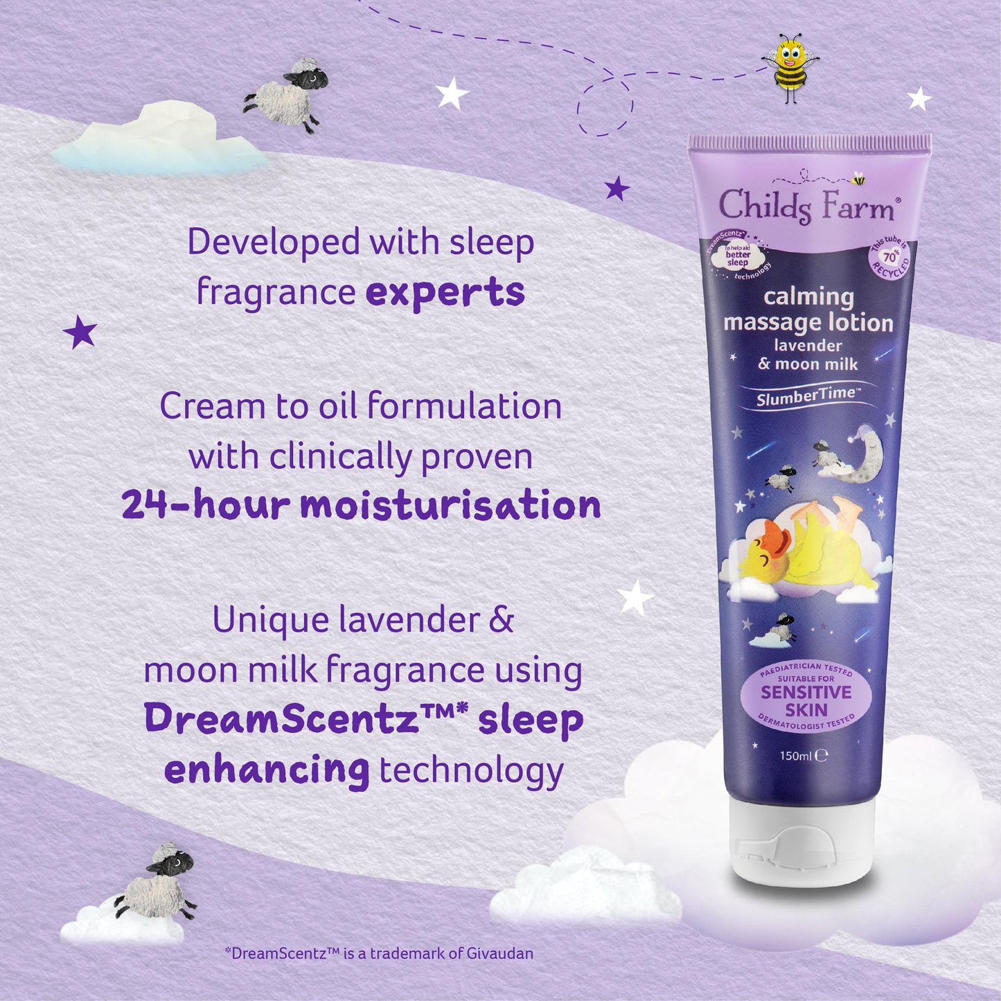 Childs Farm SlumberTime™ Beruhigende Massagelotion Lavendel & Mondmilch