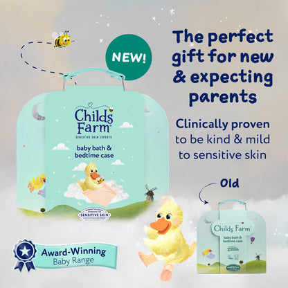 Childs Farm baby bedtime suitcase gift set