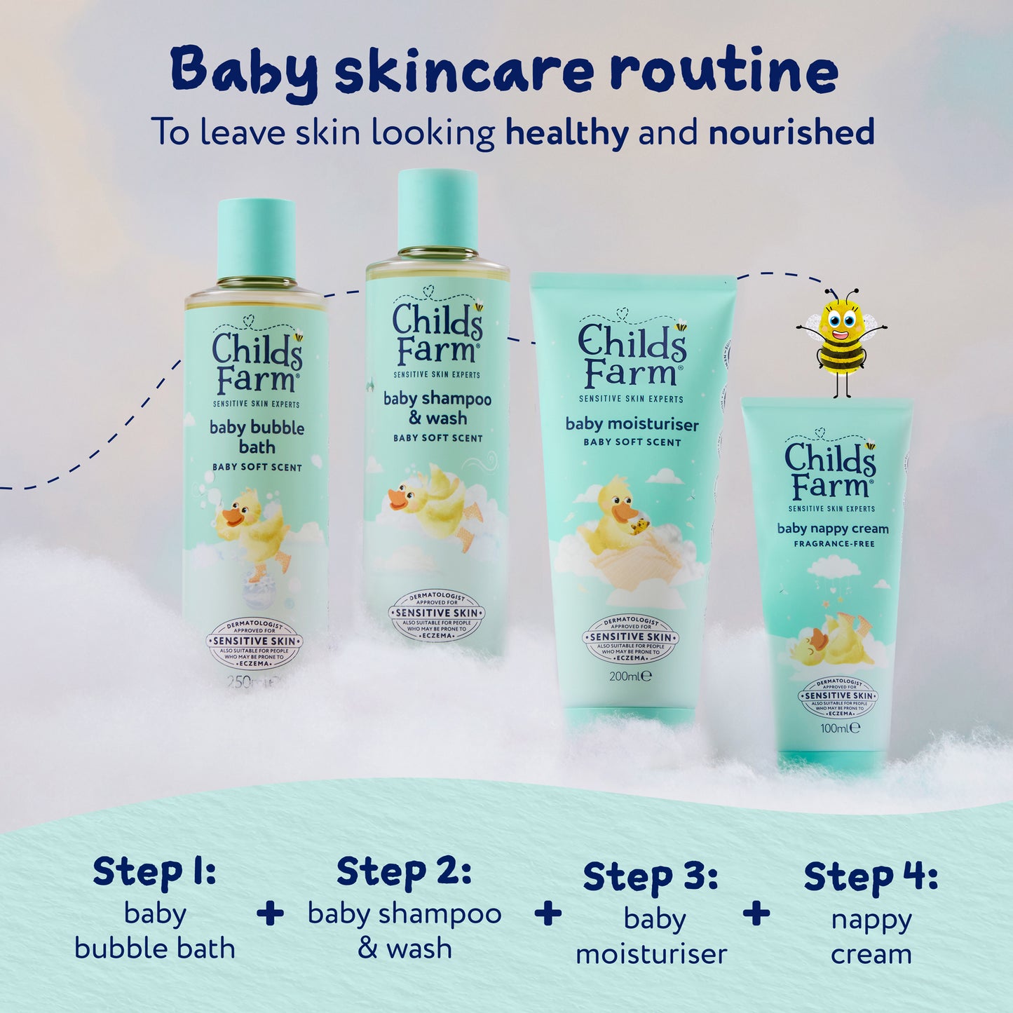 Childs Farm baby bedtime suitcase gift set