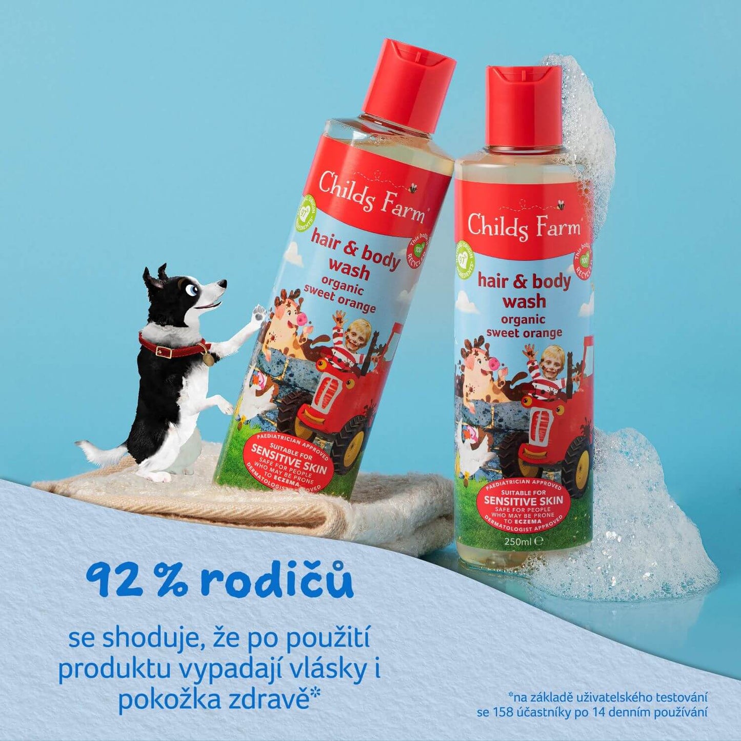Childs Farm 2 in 1 Shampoo & Duschgel Süße Orange