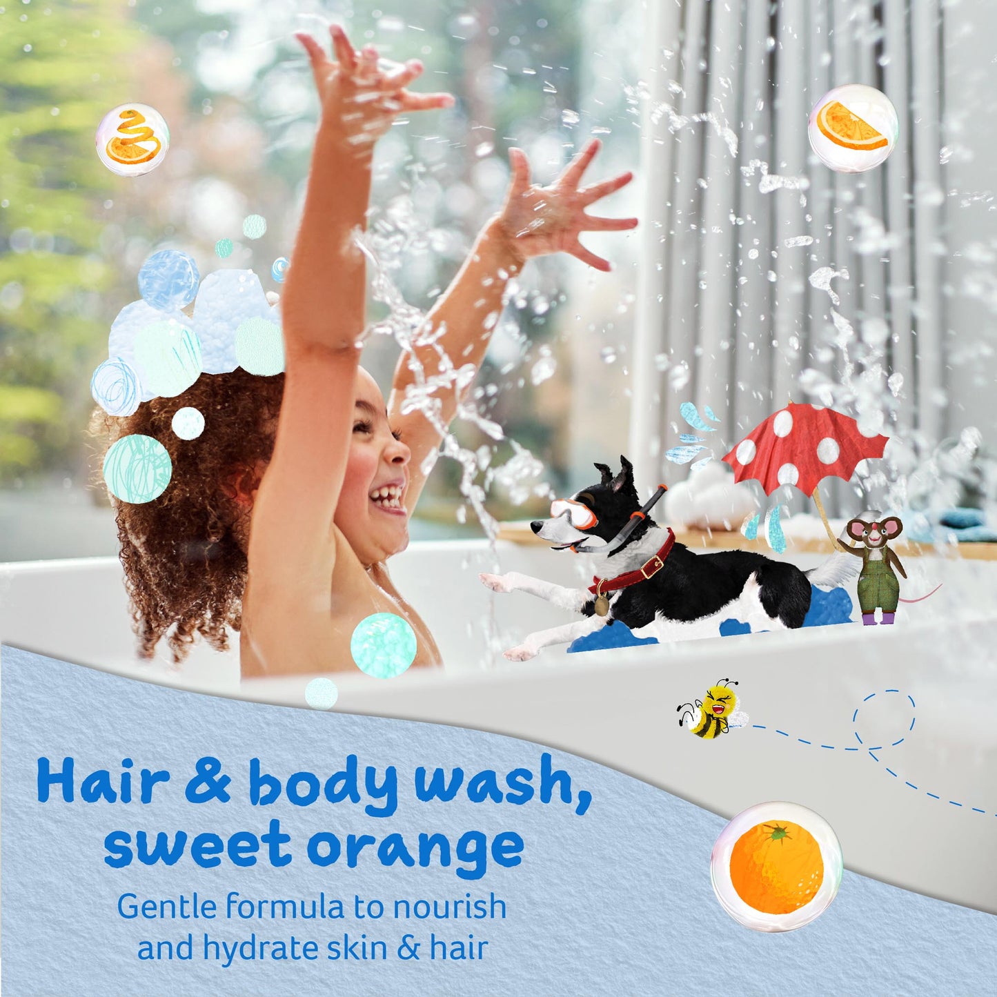 Childs Farm hair & body wash organic sweet orange