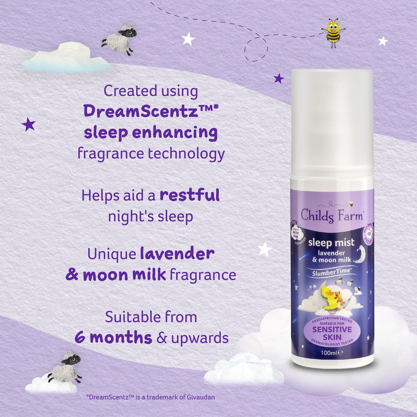 Childs Farm SlumberTime™ Schlafspray Lavendel & Mondmilch