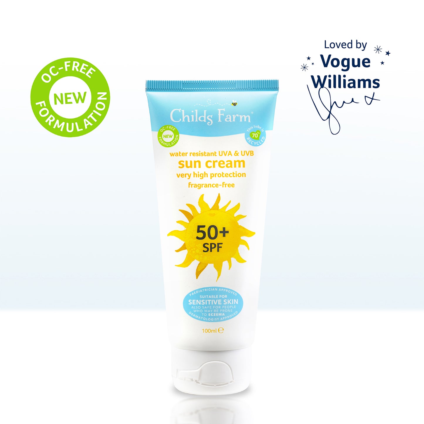 Childs Farm 50+ SPF sun cream fragrance-free