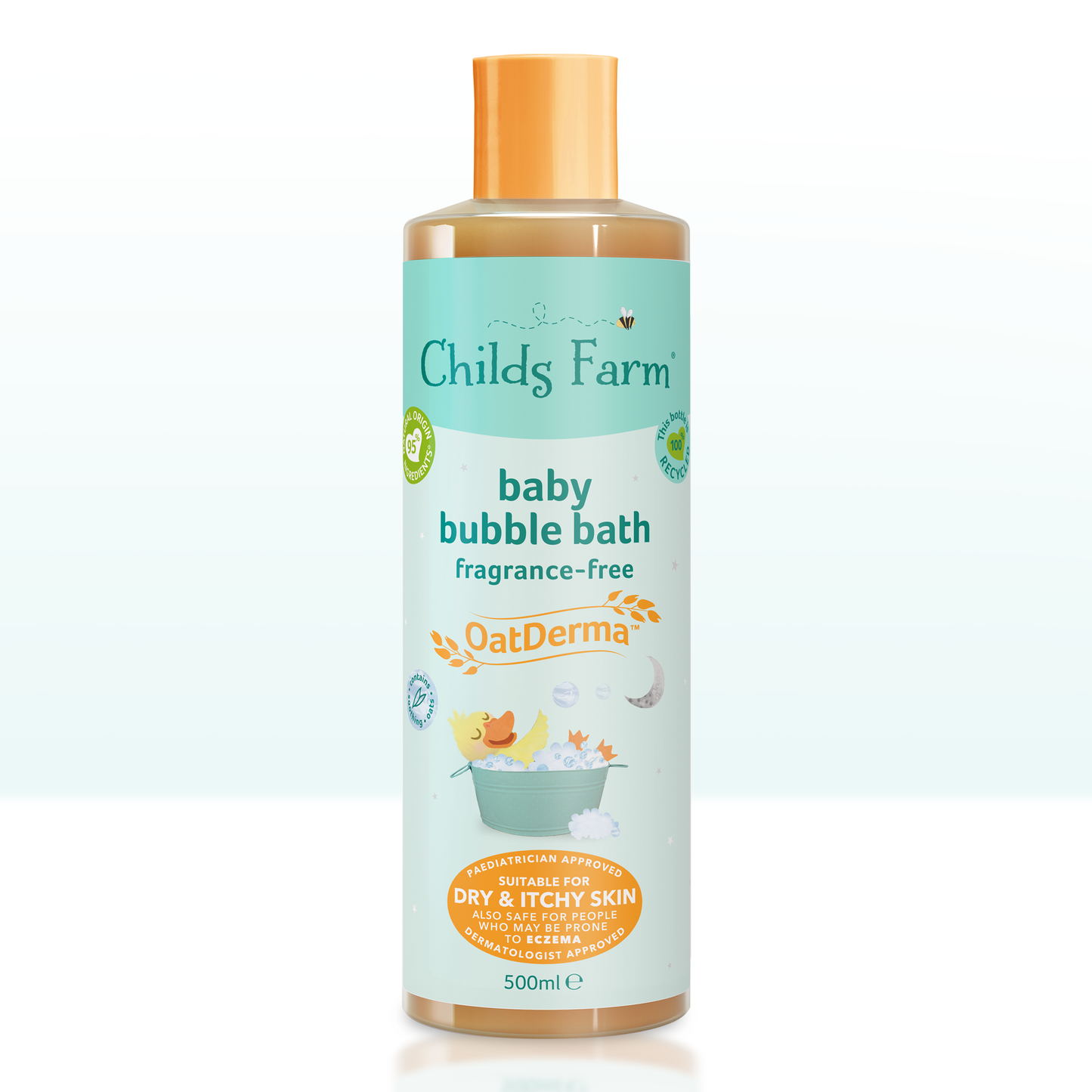 Childs Farm baby OatDerma™ bublinkový kúpeľ bez parfumácie