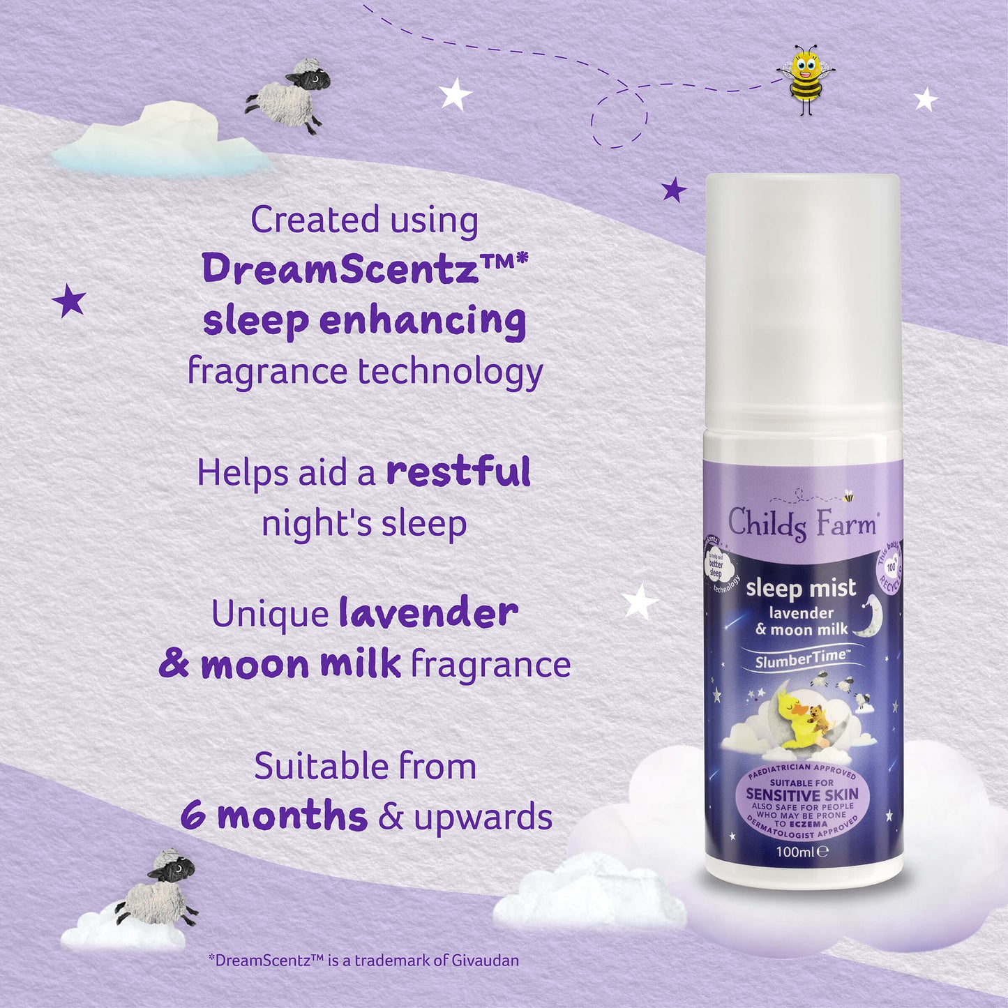 Childs Farm SlumberTime™ sleep mist lavender & moon milk