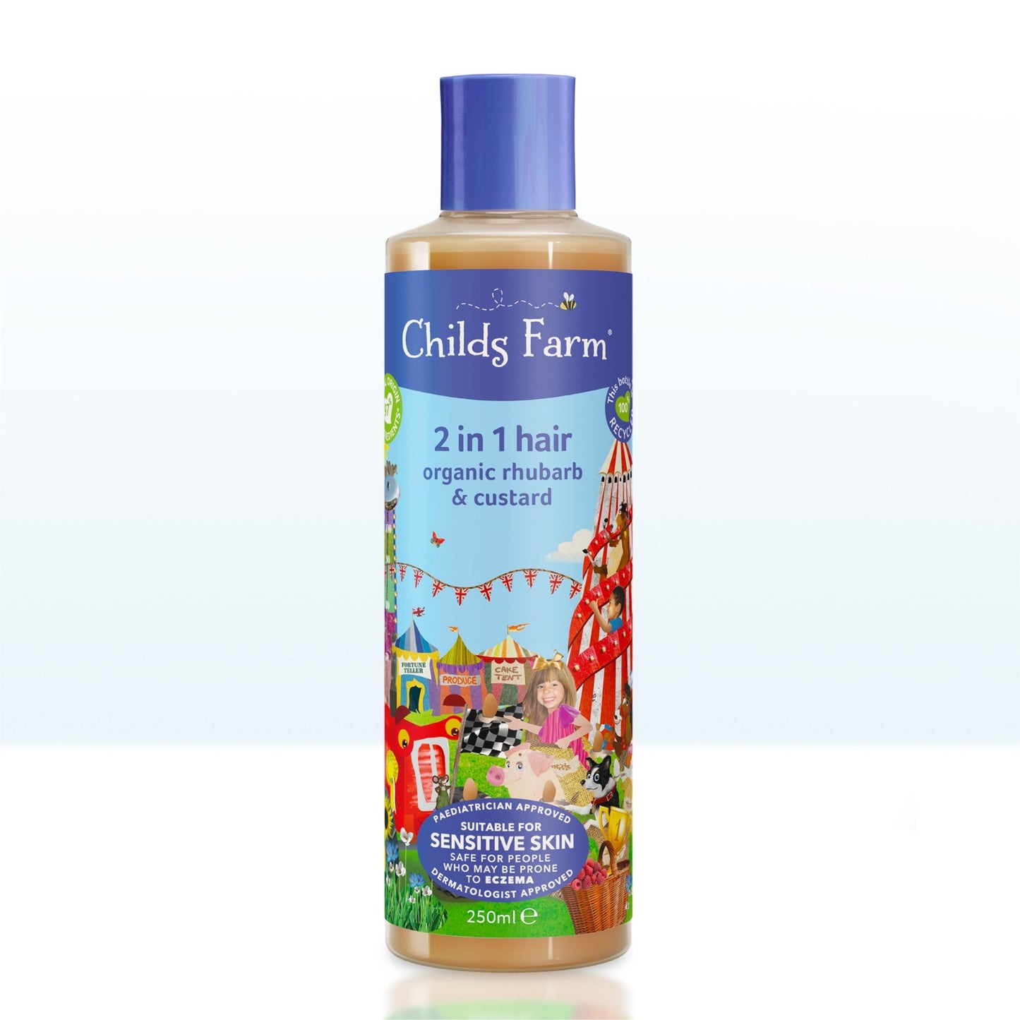 Childs Farm 2 in 1 shampoo & conditioner organic rhubarb & custard