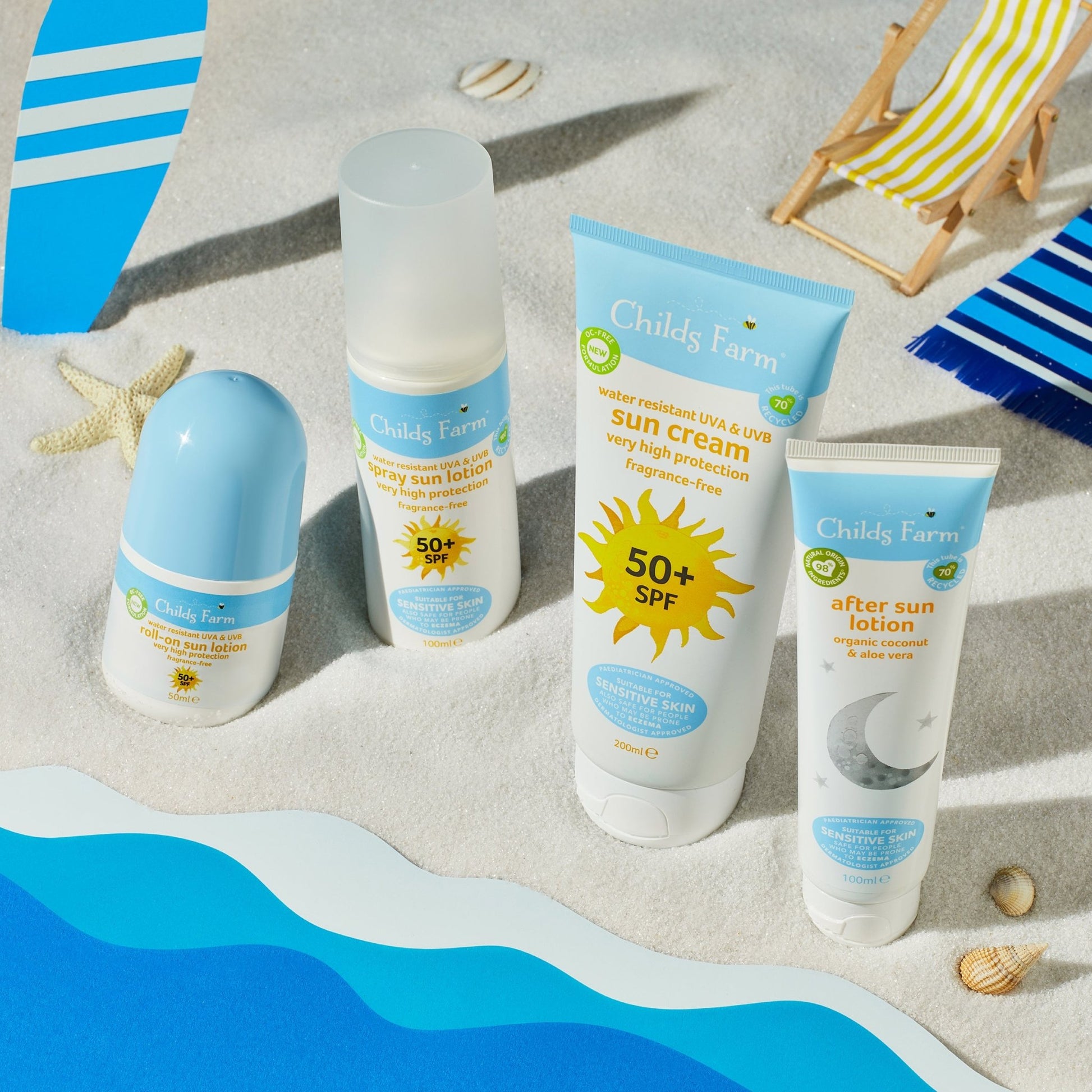 Childs Farm 50+ SPF roll-on sun lotion fragrance-free