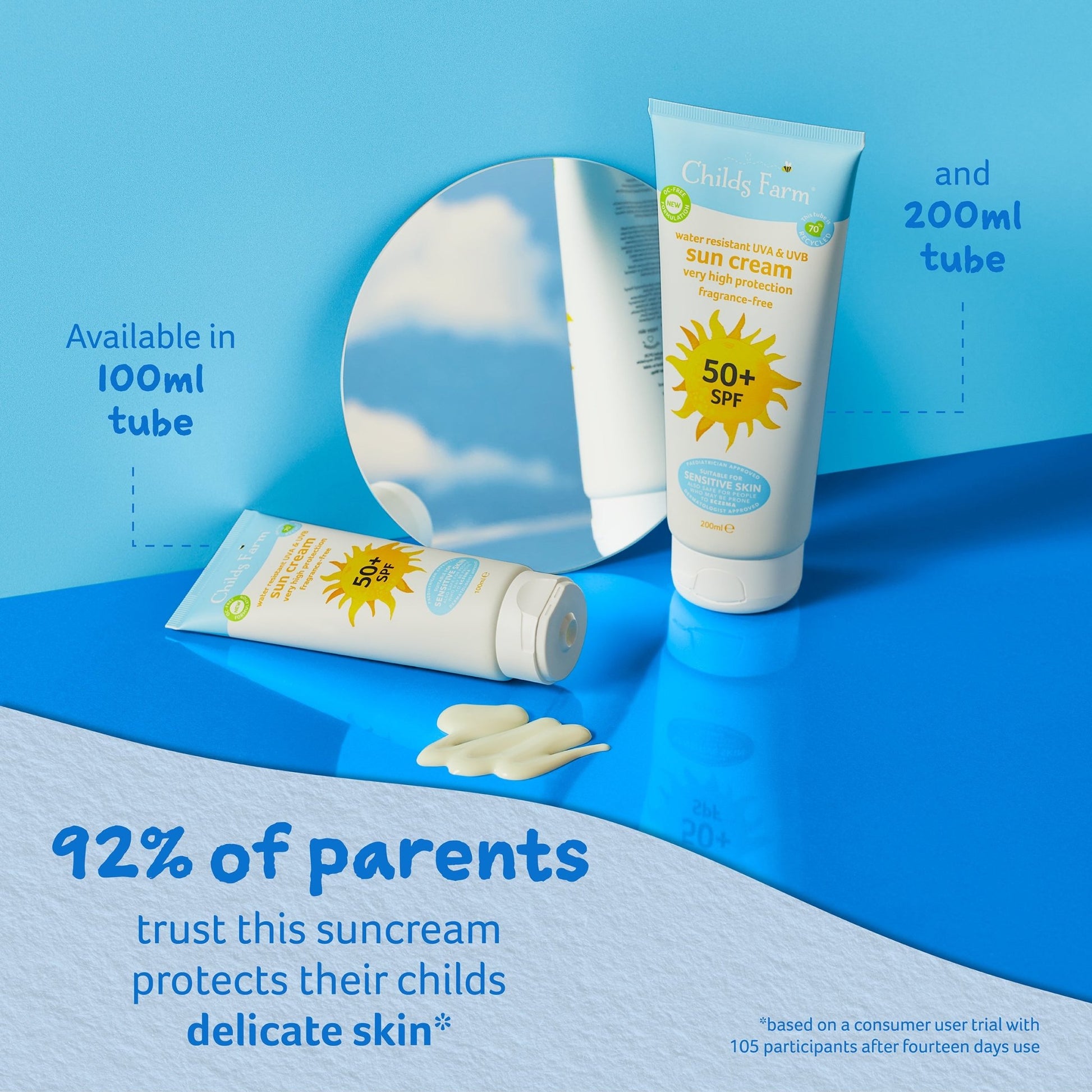 Childs Farm 50+ SPF sun cream fragrance-free