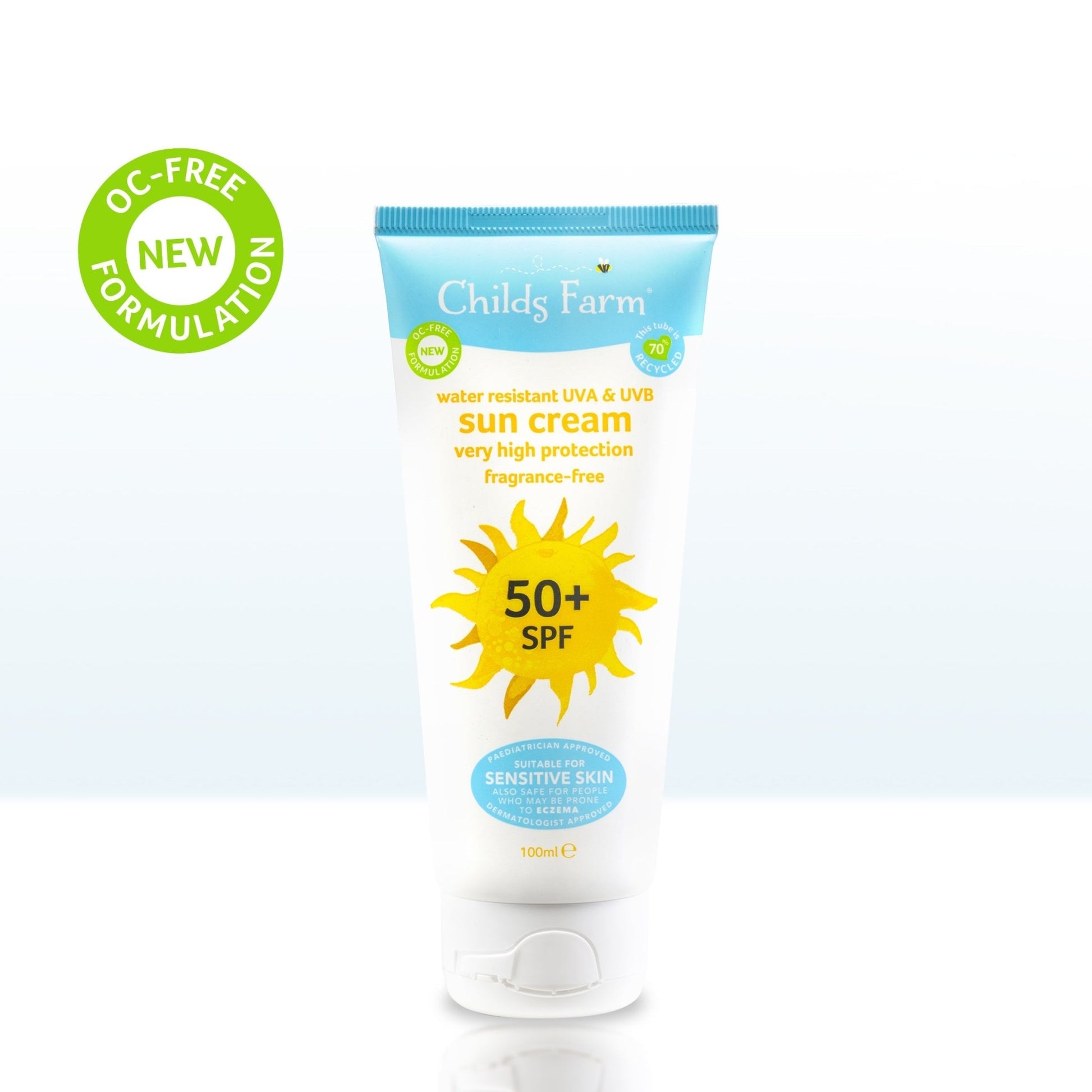 Childs Farm 50+ SPF sun cream fragrance-free (DACH)