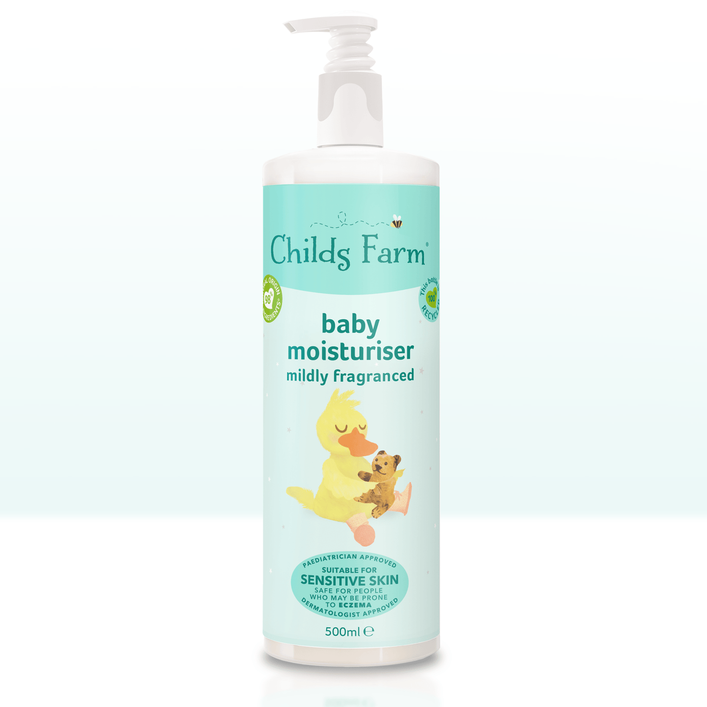 Childs Farm baby moisturiser mildly fragranced