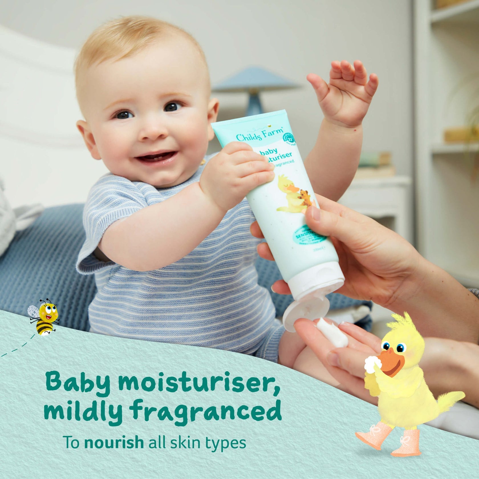 Childs Farm Baby Moisturizer Newborn Scent, Dermatologist & Paediatrician Approved, Gentle