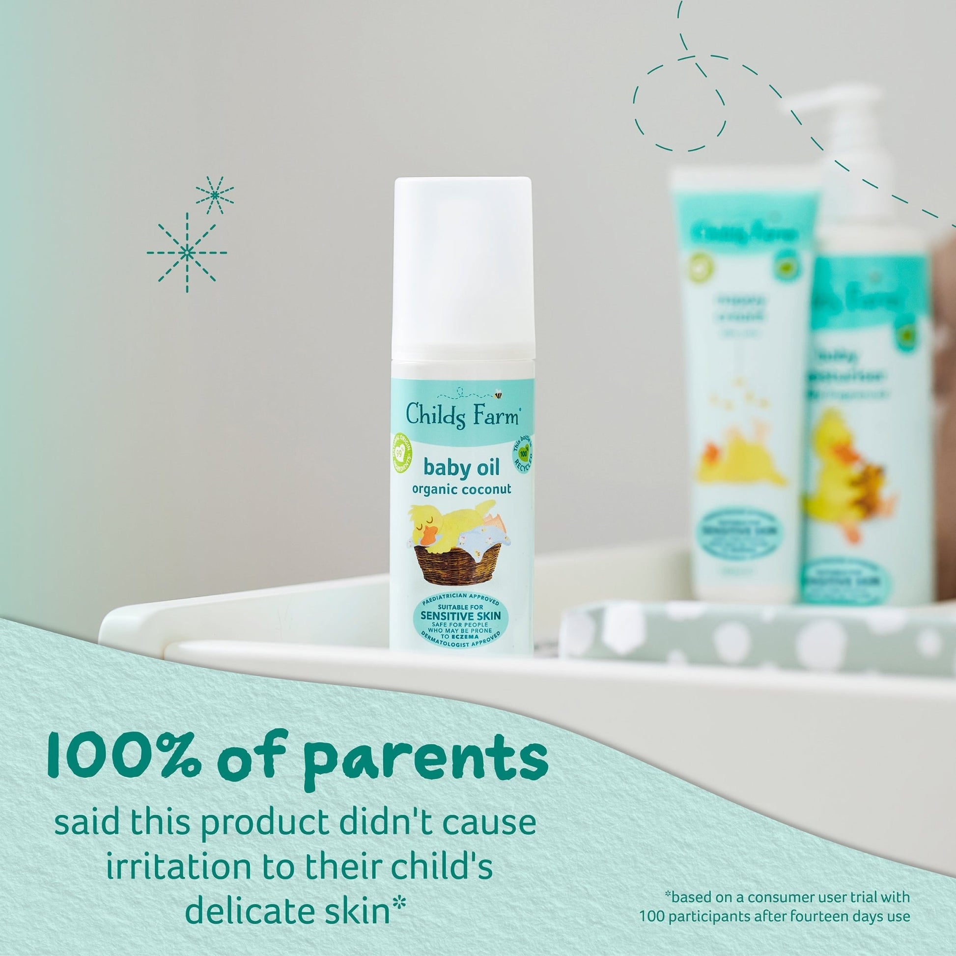 Childs Farm baby oil organic coconut