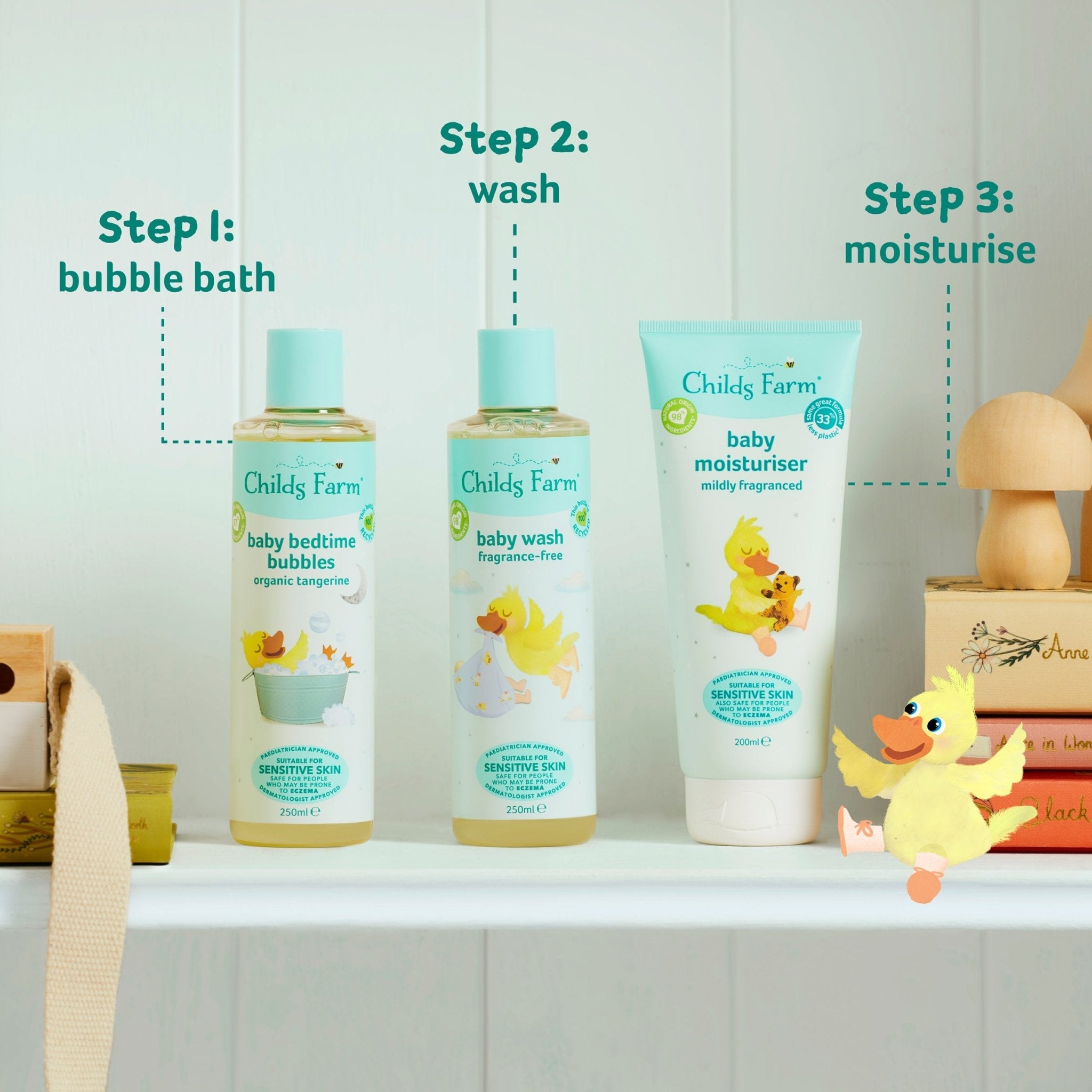 Childs Farm FragranceFree Baby Wash for Newborns and Up, Gentle
