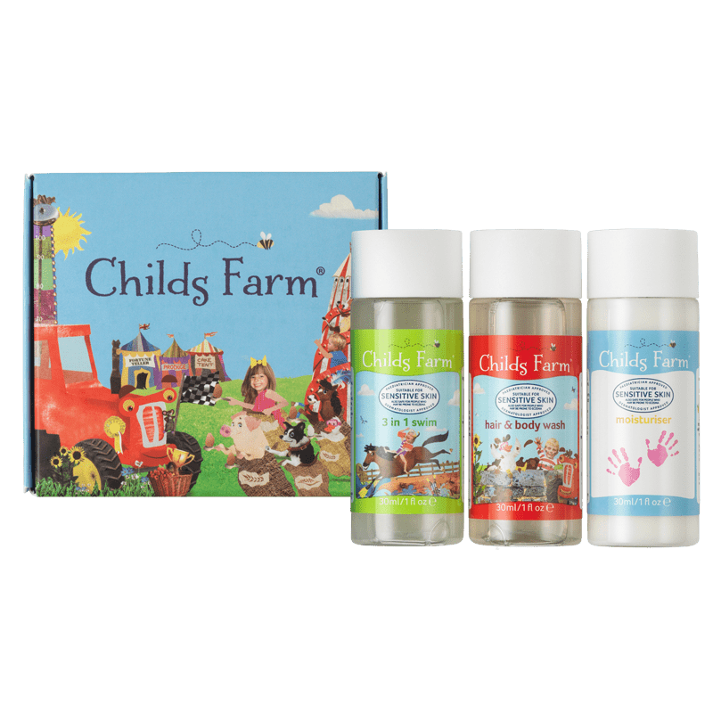 Childs Farm Mini Sample Pack for Kids 3in1 Swim, Sweet Orange Hair