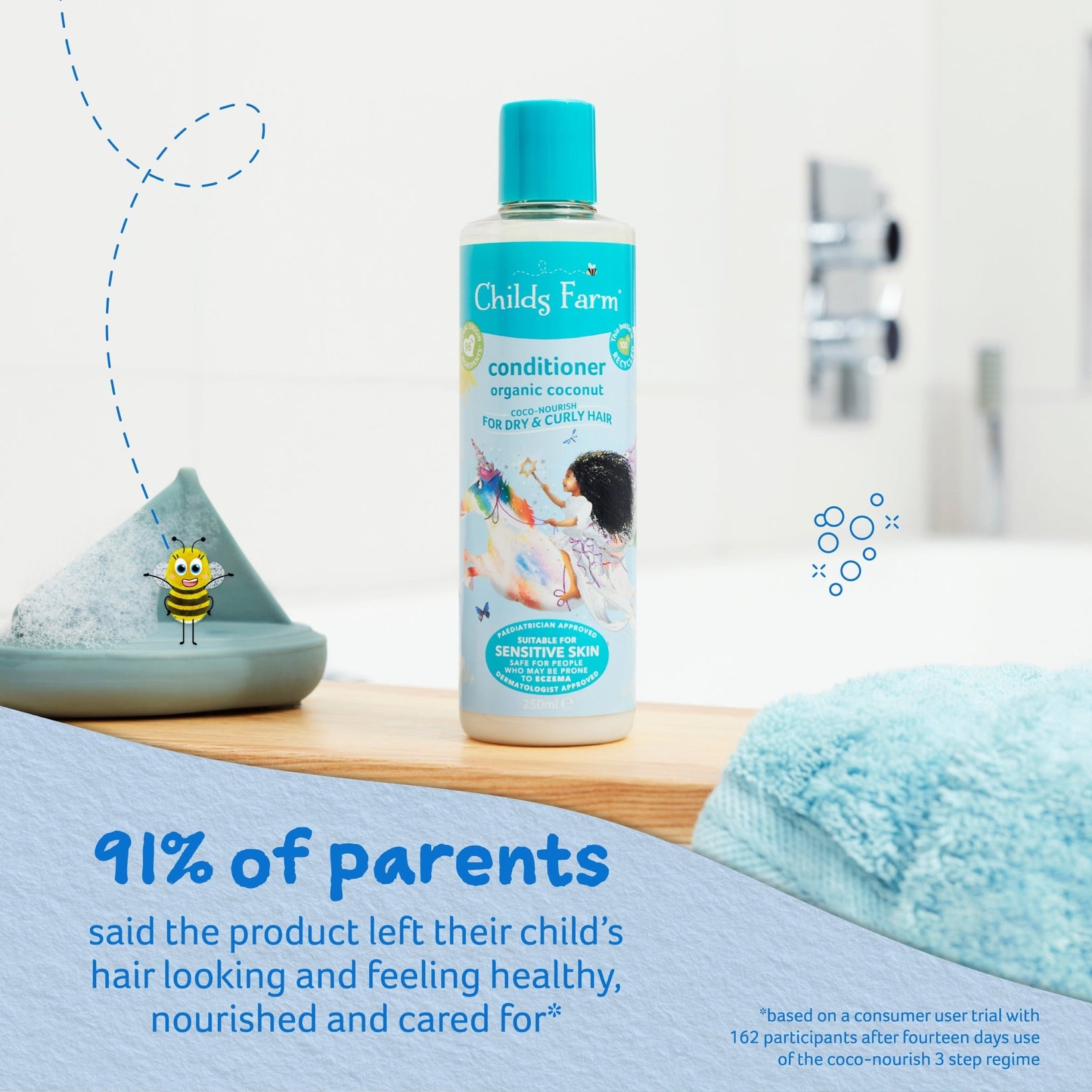 Childs Farm CocoNourish Detangling Conditioner for Kids Organic