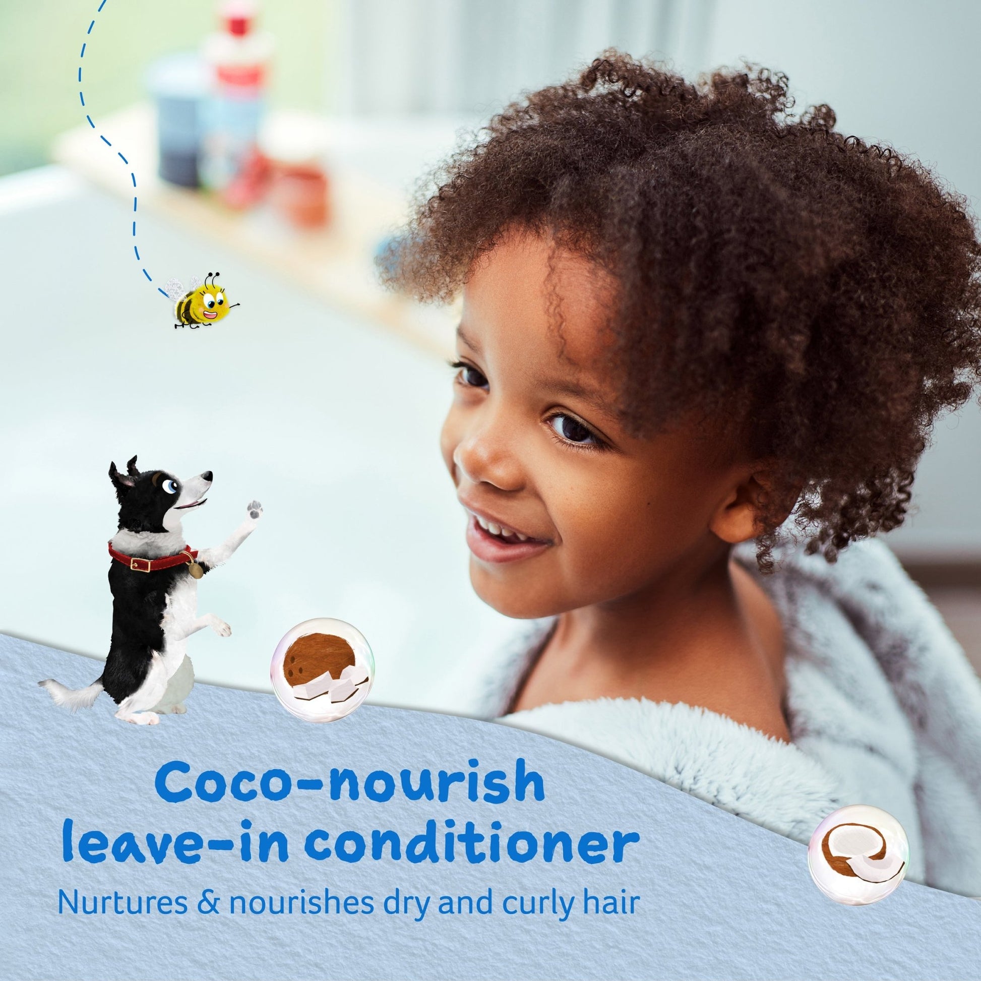 Childs Farm coco-nourish leave in conditioner organic coconut