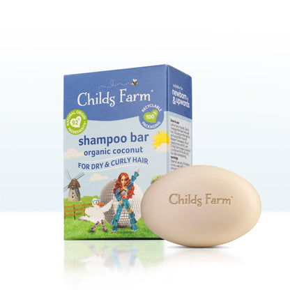 Childs Farm coco-nourish shampoo bar organic coconut