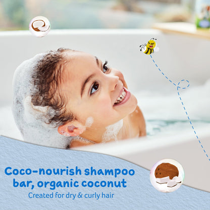 Childs Farm coco-nourish shampoo bar organic coconut