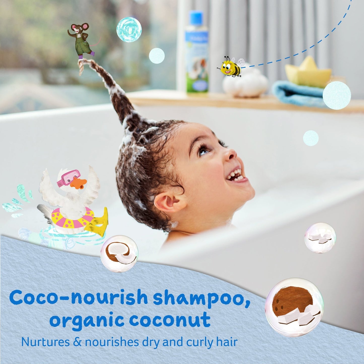 Childs Farm coco-nourish shampoo organic coconut