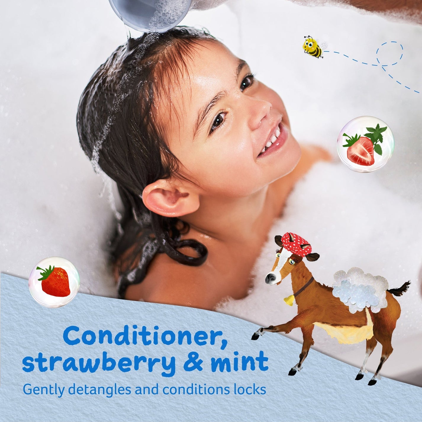 Childs Farm Detangling Conditioner for Kids, Strawberry & Organic Mint