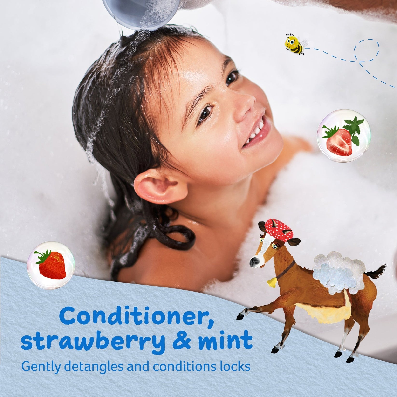 Childs Farm Detangling Conditioner for Kids, Strawberry & Organic Mint