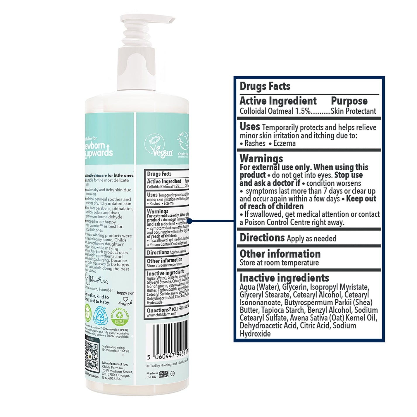 Childs Farm Eczema Moisturizer Cream Newborn Scent, Dermatologist & Pediatrician Approved