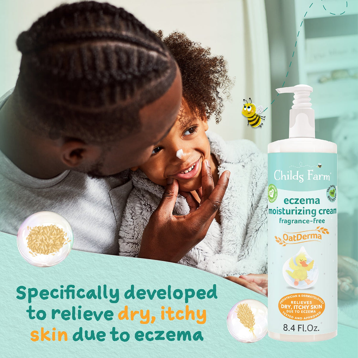 Childs Farm Eczema Moisturizer Cream Newborn Scent, Dermatologist