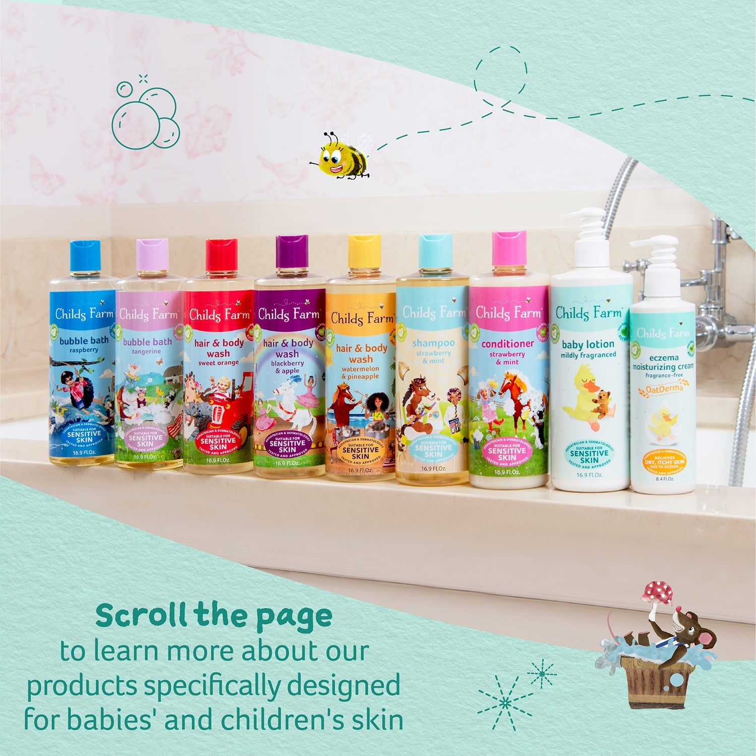 Childs Farm Eczema Moisturizer Cream Newborn Scent, Dermatologist & Pediatrician Approved